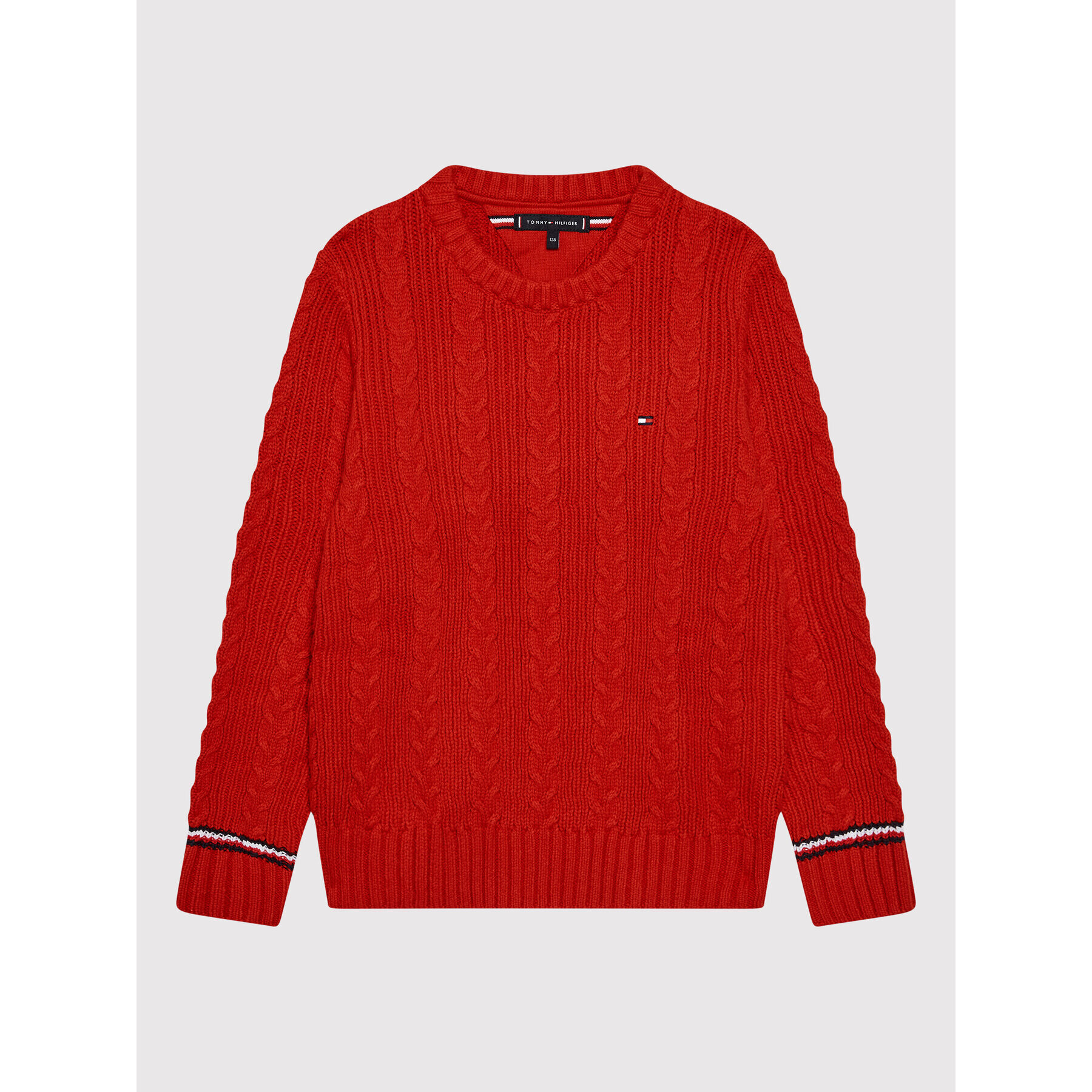 Tommy Hilfiger Пуловер Essential KB0KB06920 D Червен Regular Fit - Pepit.bg