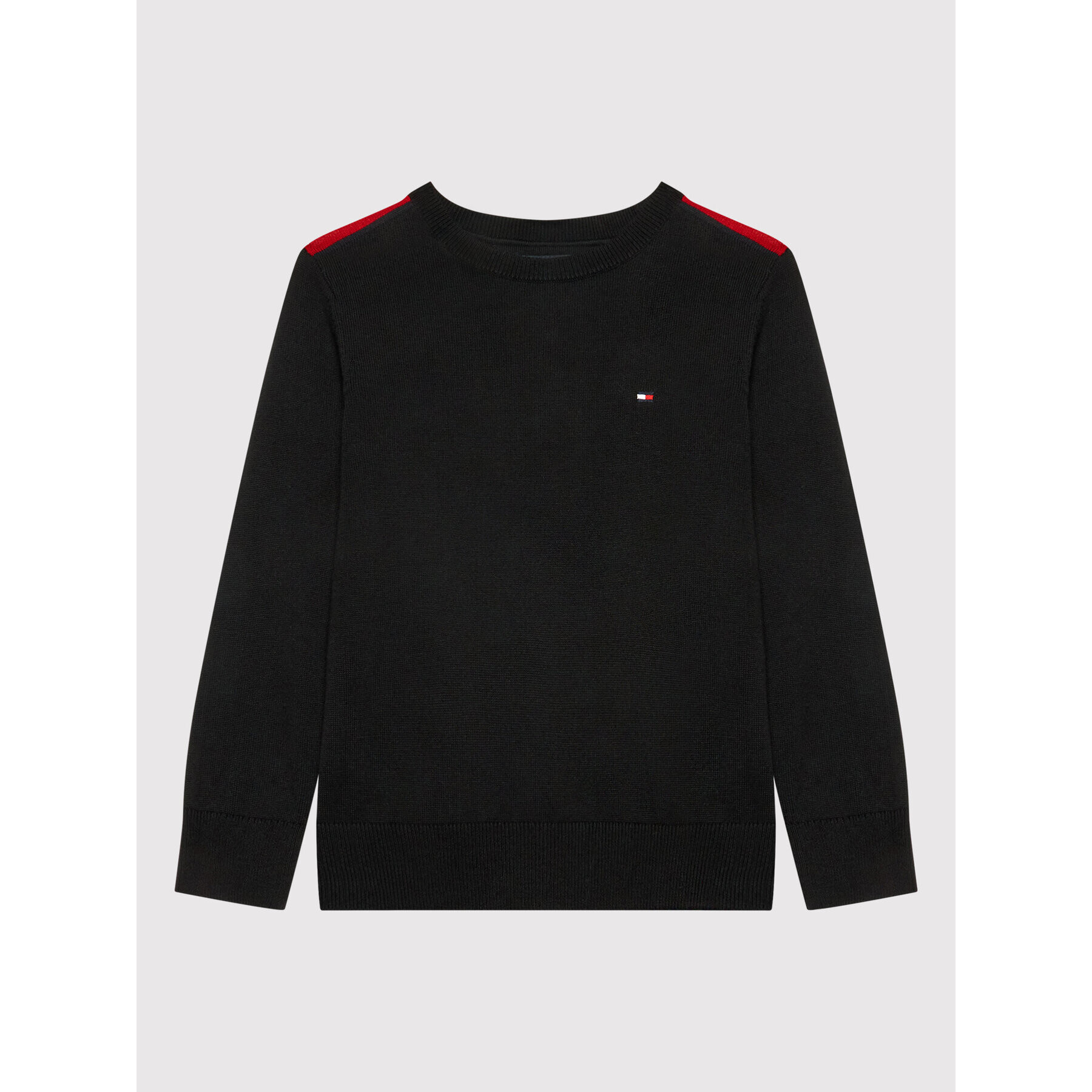 Tommy Hilfiger Пуловер Essential KB0KB06947 D Черен Regular Fit - Pepit.bg