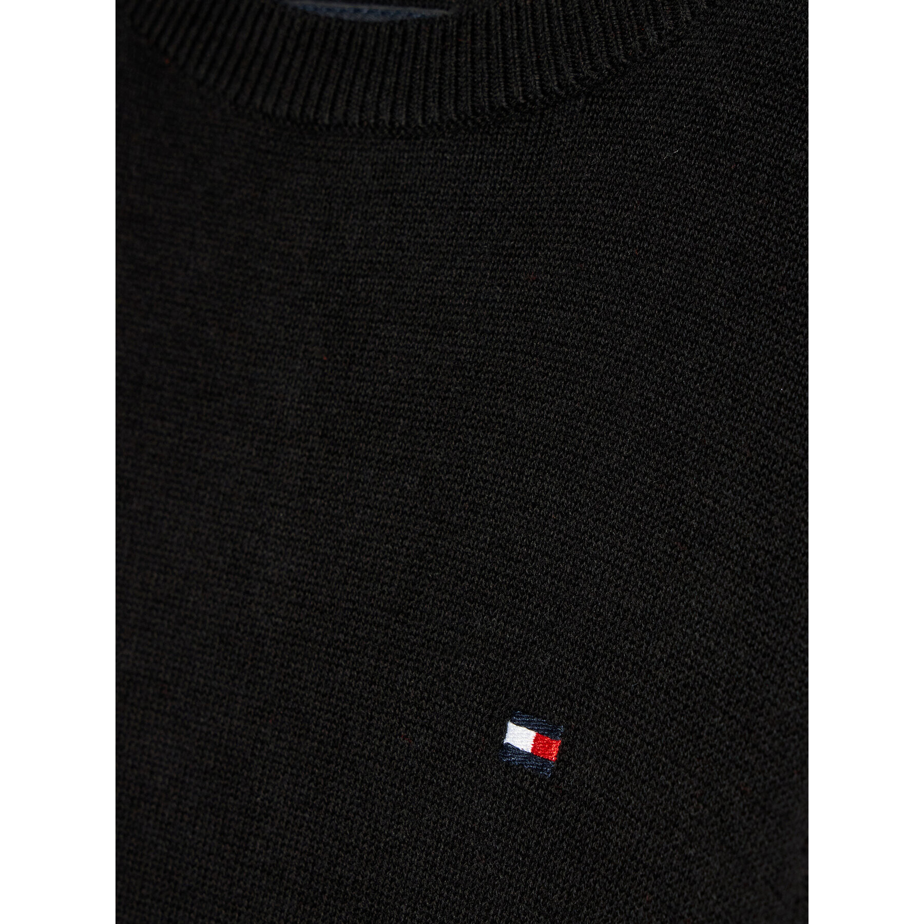 Tommy Hilfiger Пуловер Essential KB0KB06947 D Черен Regular Fit - Pepit.bg