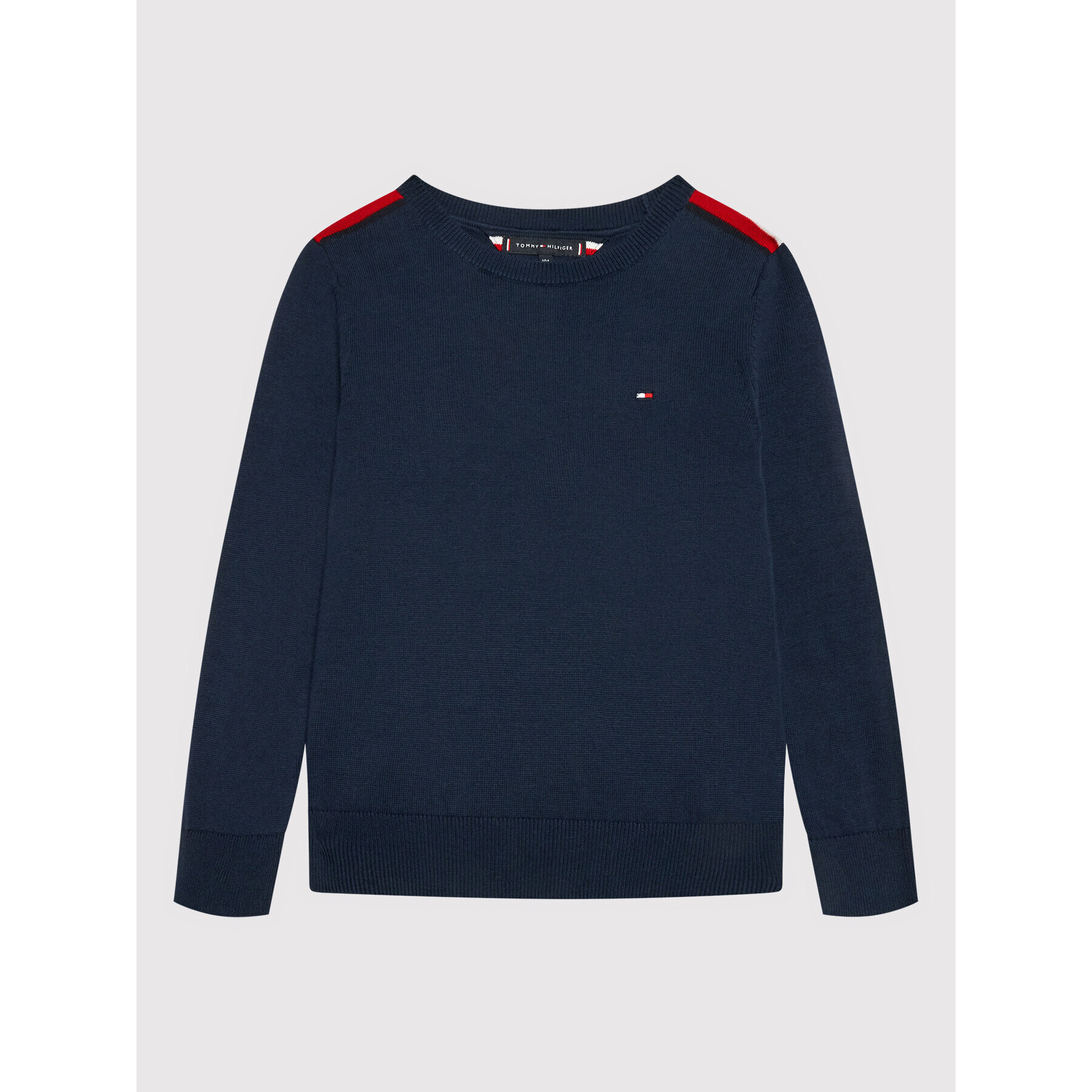 Tommy Hilfiger Пуловер Essential KB0KB06947 D Тъмносин Regular Fit - Pepit.bg