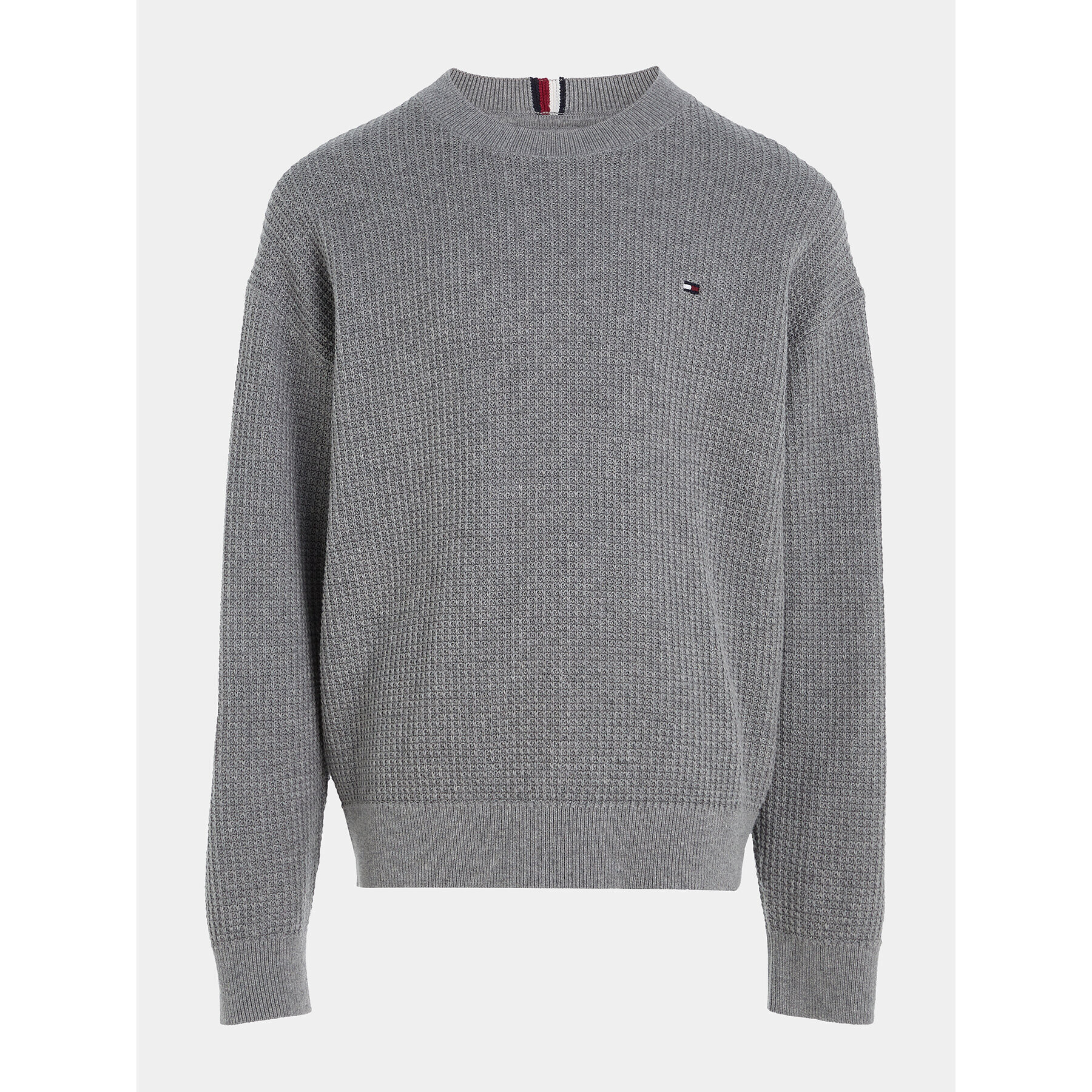 Tommy Hilfiger Пуловер Essential KB0KB08504 Сив Regular Fit - Pepit.bg