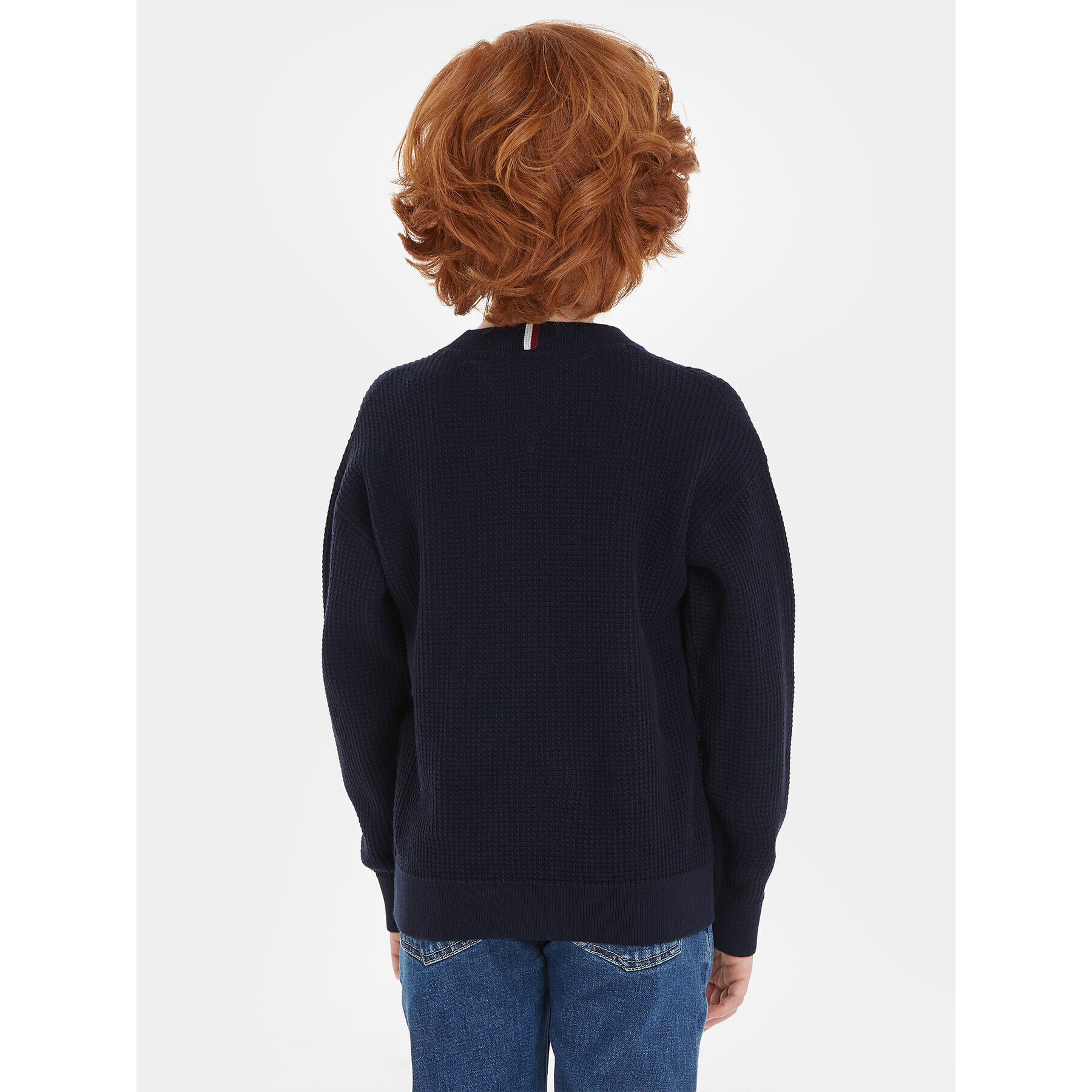 Tommy Hilfiger Пуловер Essential KB0KB08504 Тъмносин Regular Fit - Pepit.bg