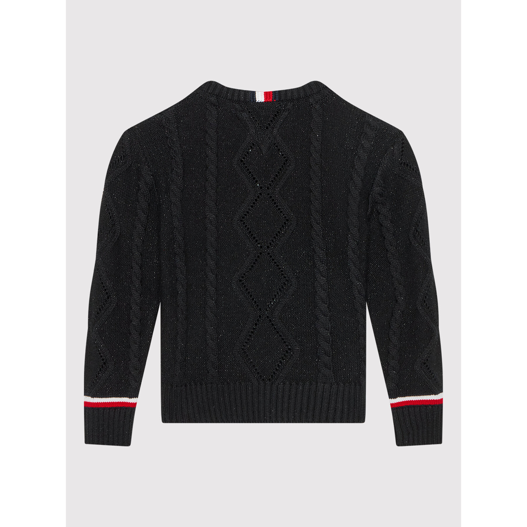 Tommy Hilfiger Пуловер Essential KG0KG06201 D Черен Regular Fit - Pepit.bg
