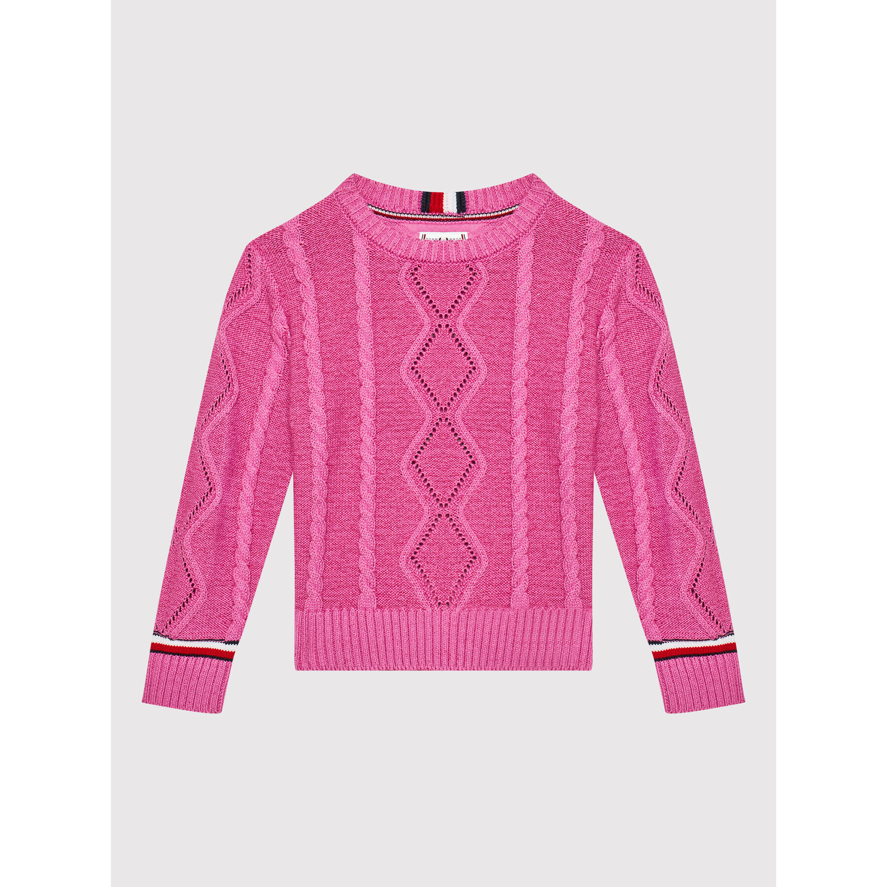 Tommy Hilfiger Пуловер Essential KG0KG06201 D Розов Regular Fit - Pepit.bg