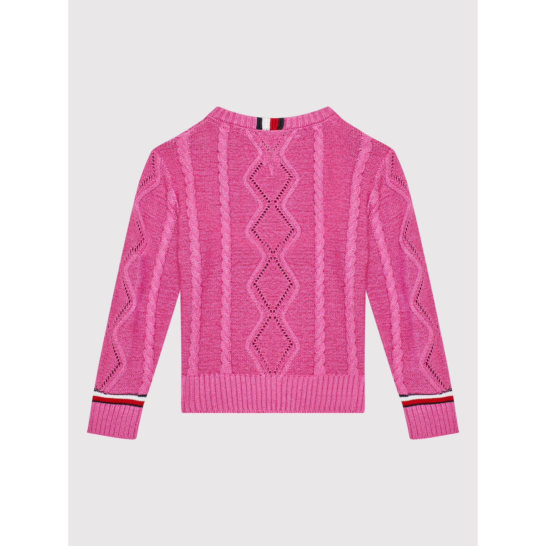 Tommy Hilfiger Пуловер Essential KG0KG06201 D Розов Regular Fit - Pepit.bg