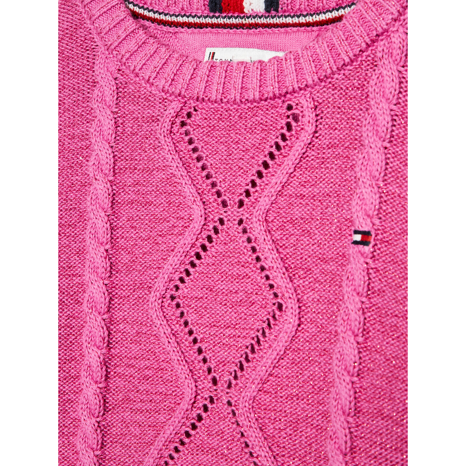 Tommy Hilfiger Пуловер Essential KG0KG06201 D Розов Regular Fit - Pepit.bg