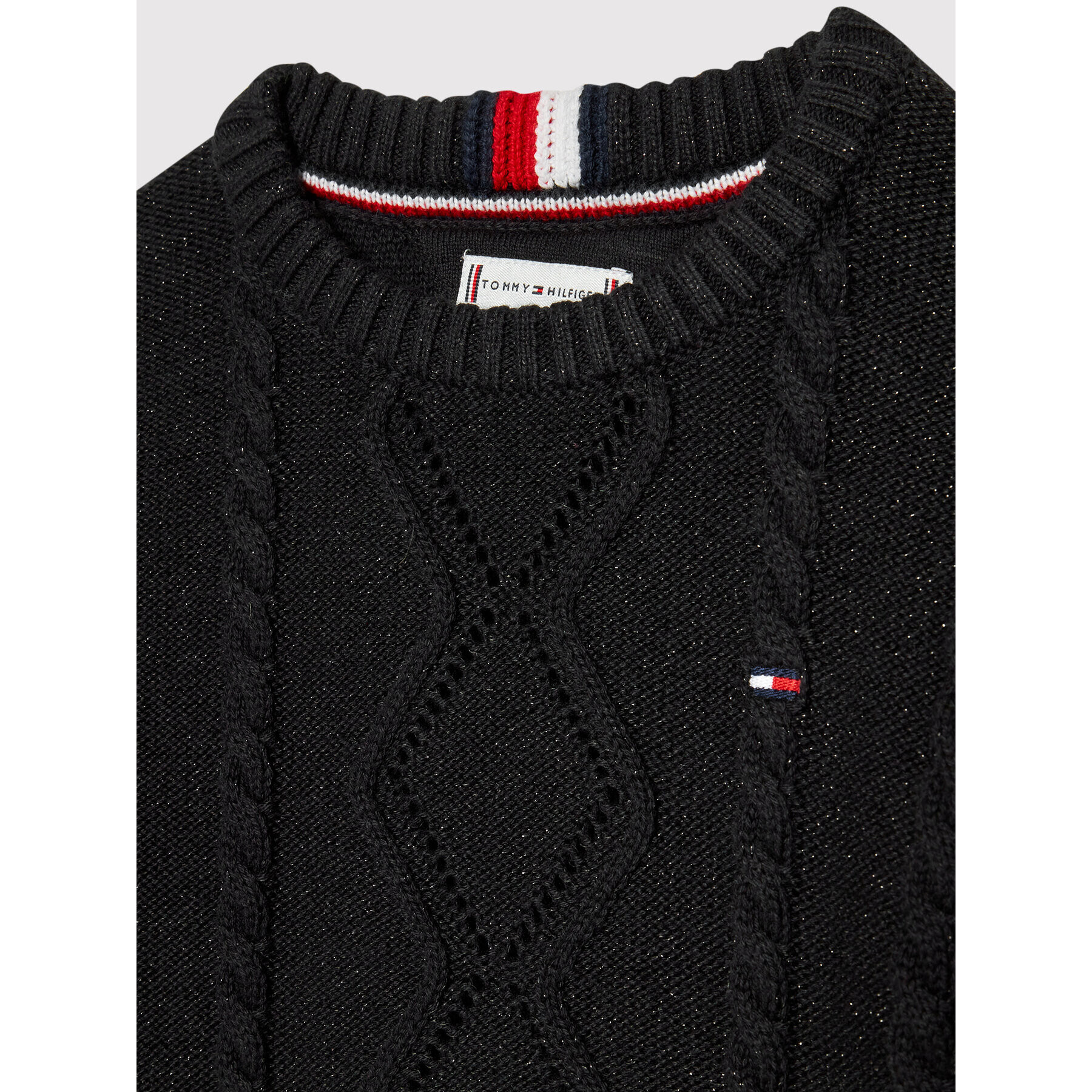 Tommy Hilfiger Пуловер Essential KG0KG06201 M Черен Regular Fit - Pepit.bg