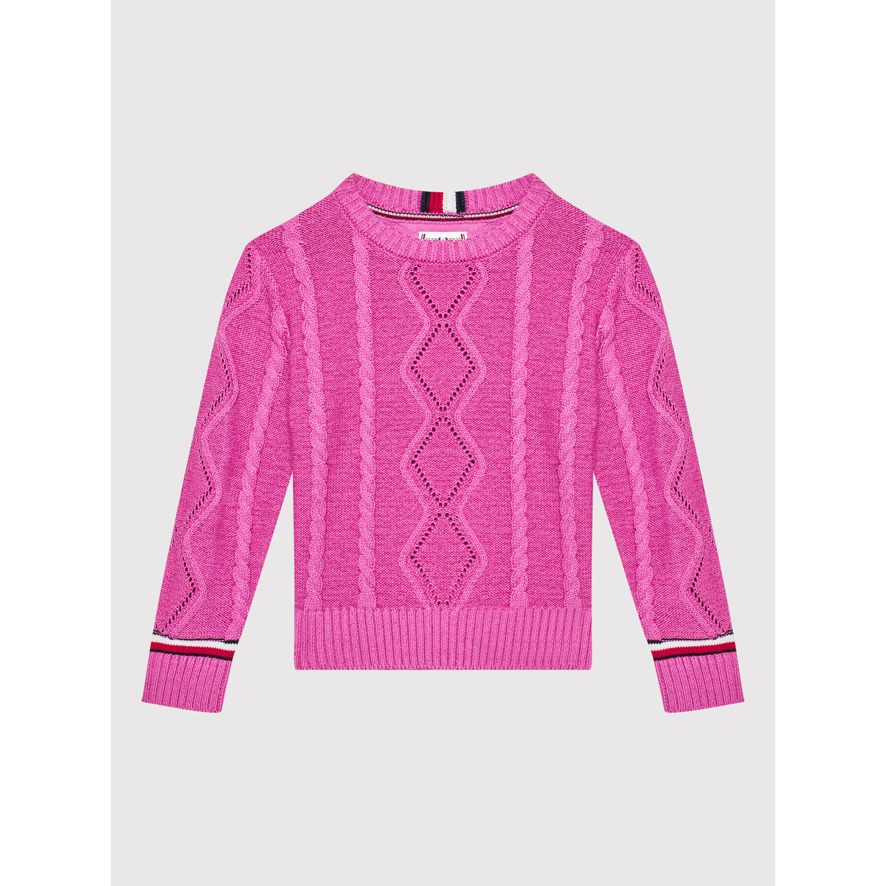 Tommy Hilfiger Пуловер Essential KG0KG06201 M Розов Regular Fit - Pepit.bg