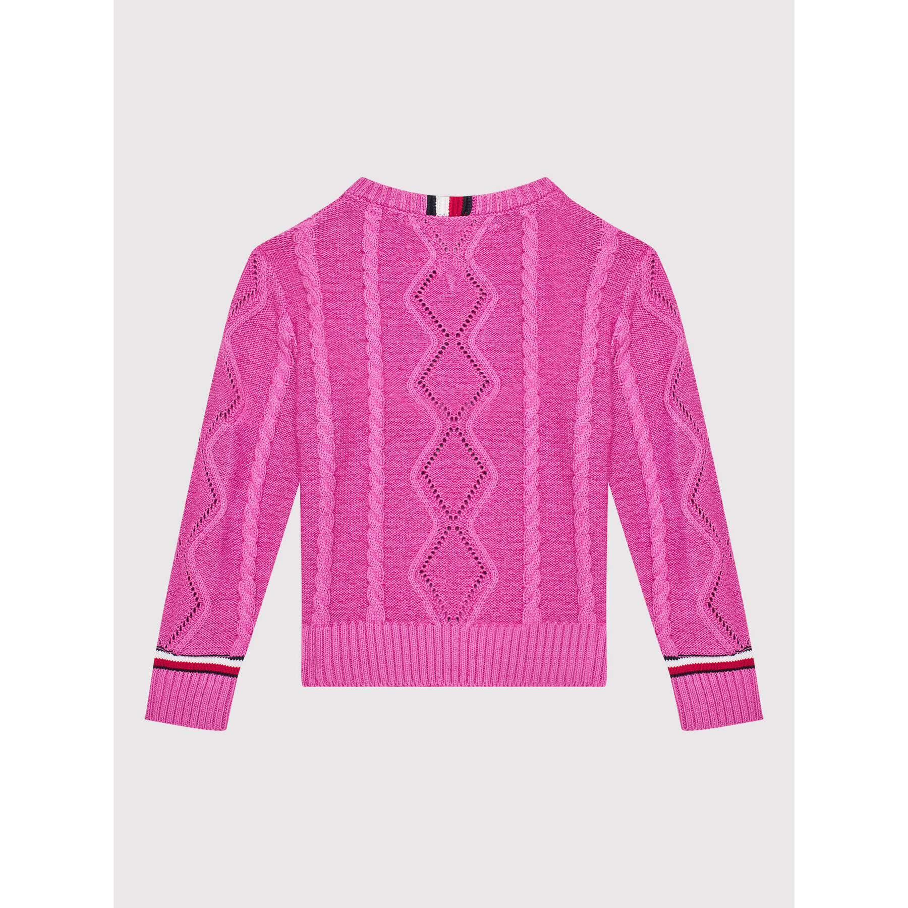 Tommy Hilfiger Пуловер Essential KG0KG06201 M Розов Regular Fit - Pepit.bg