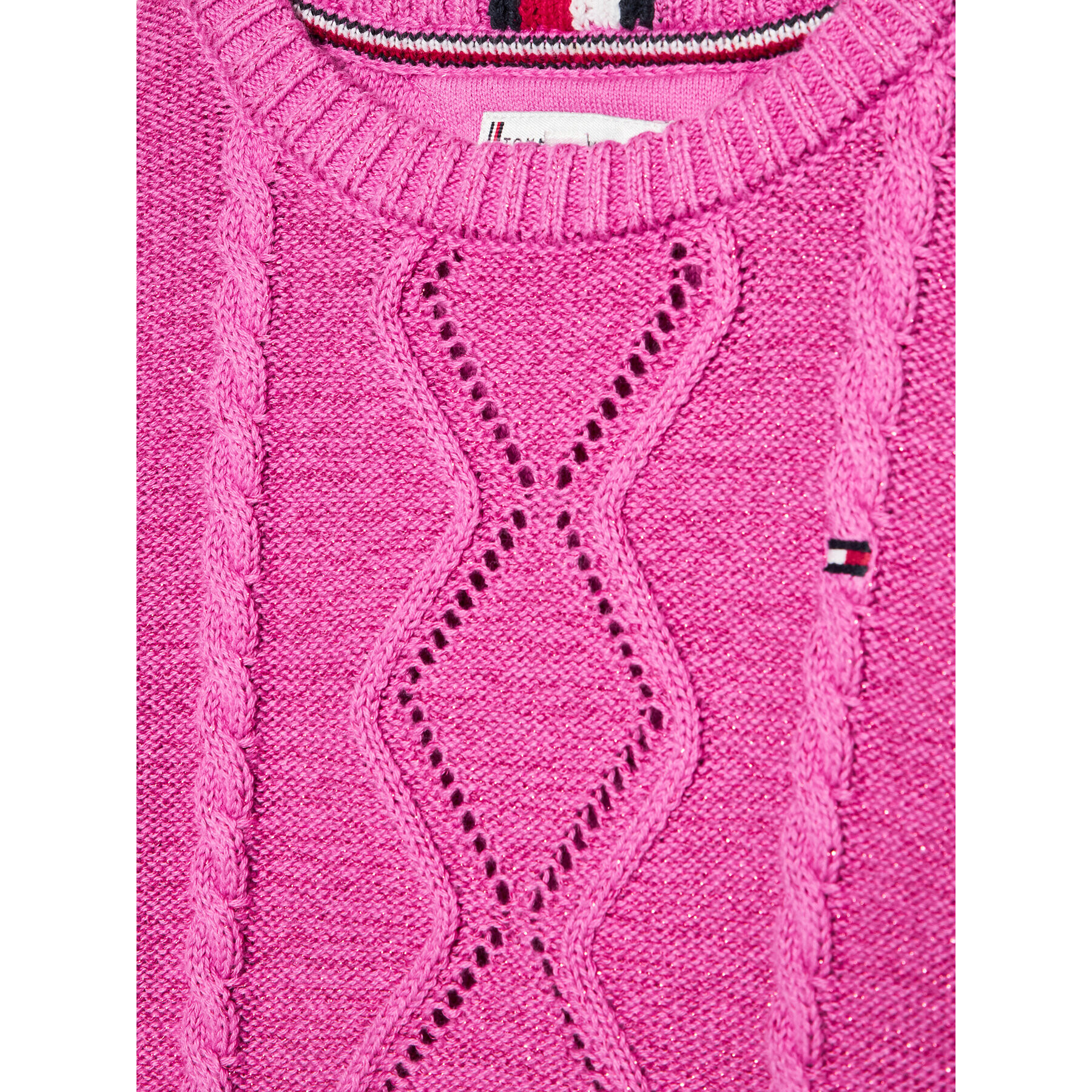 Tommy Hilfiger Пуловер Essential KG0KG06201 M Розов Regular Fit - Pepit.bg