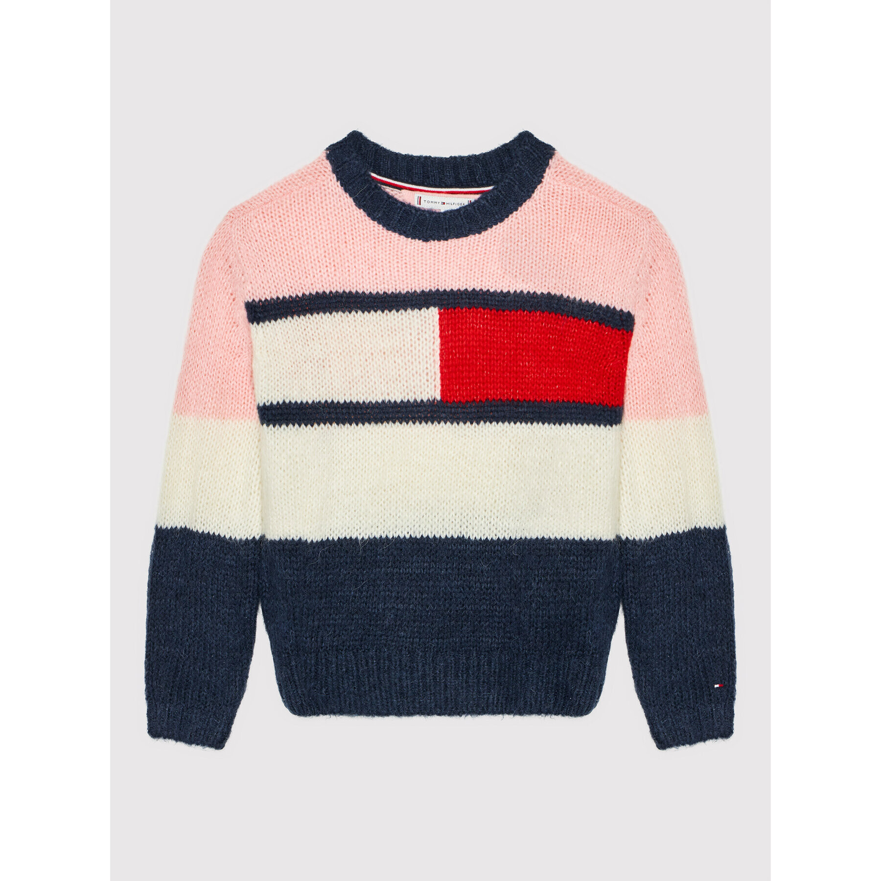 Tommy Hilfiger Пуловер Flag KG0KG05662 D Цветен Relaxed Fit - Pepit.bg