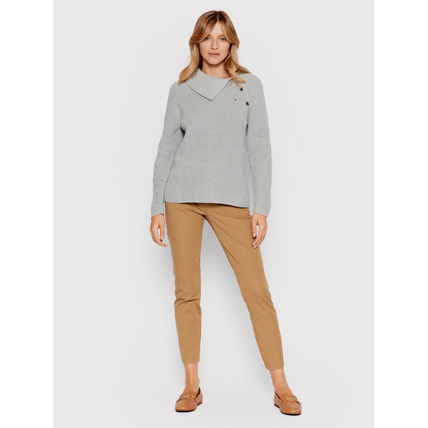 Tommy Hilfiger Пуловер Hayana WW0WW32961 Сив Regular Fit - Pepit.bg