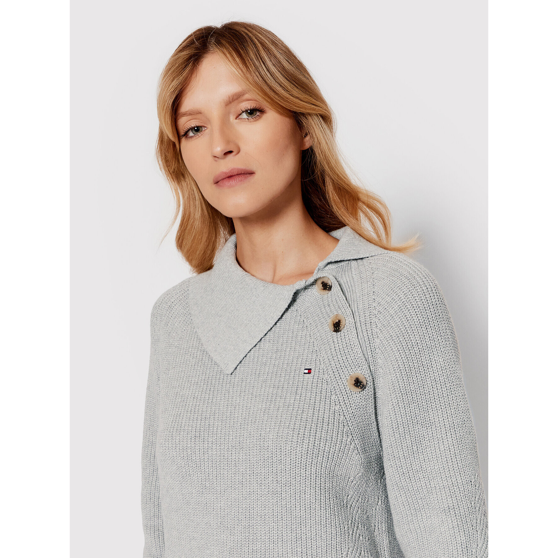 Tommy Hilfiger Пуловер Hayana WW0WW32961 Сив Regular Fit - Pepit.bg