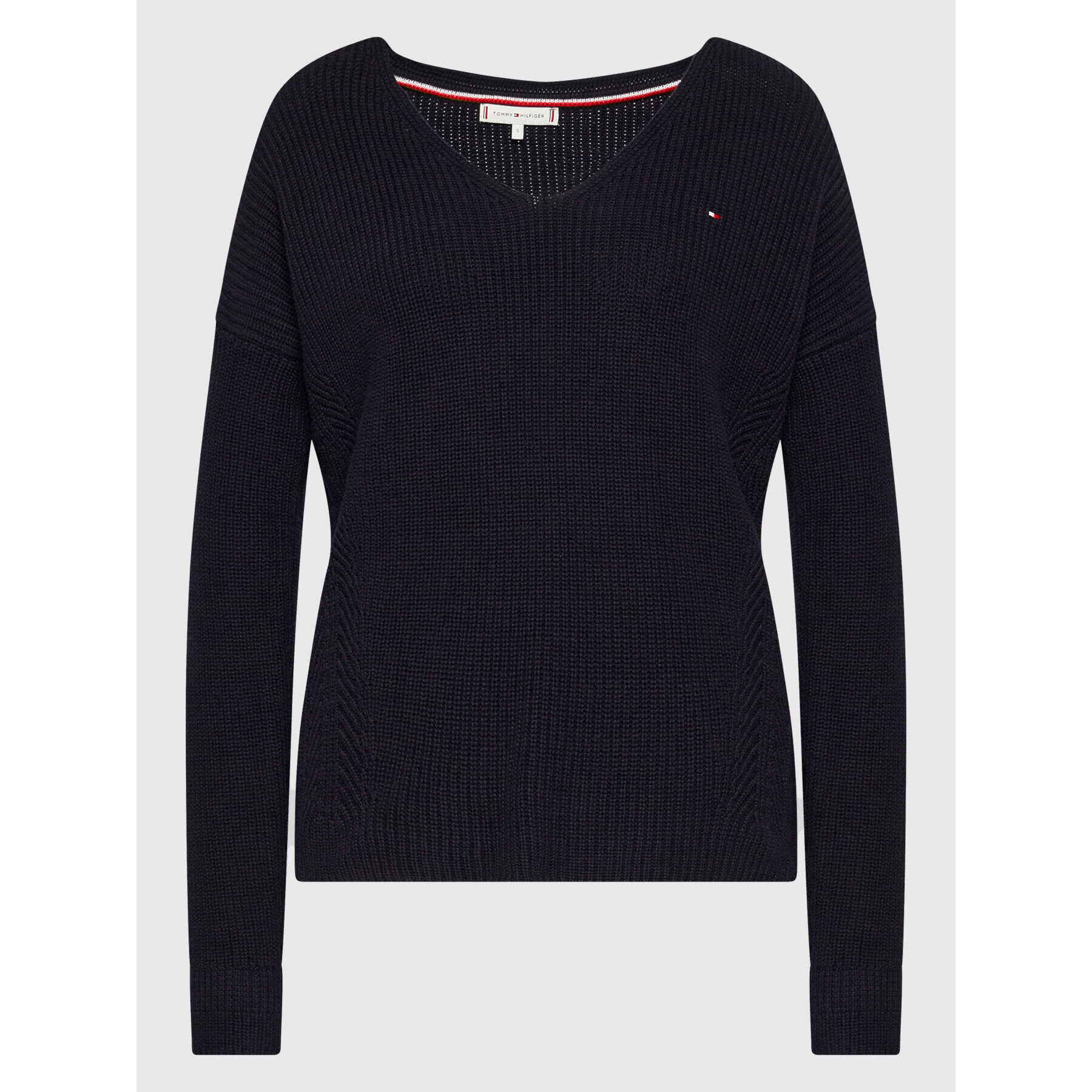 Tommy Hilfiger Пуловер Hayana WW0WW33054 Тъмносин Relaxed Fit - Pepit.bg