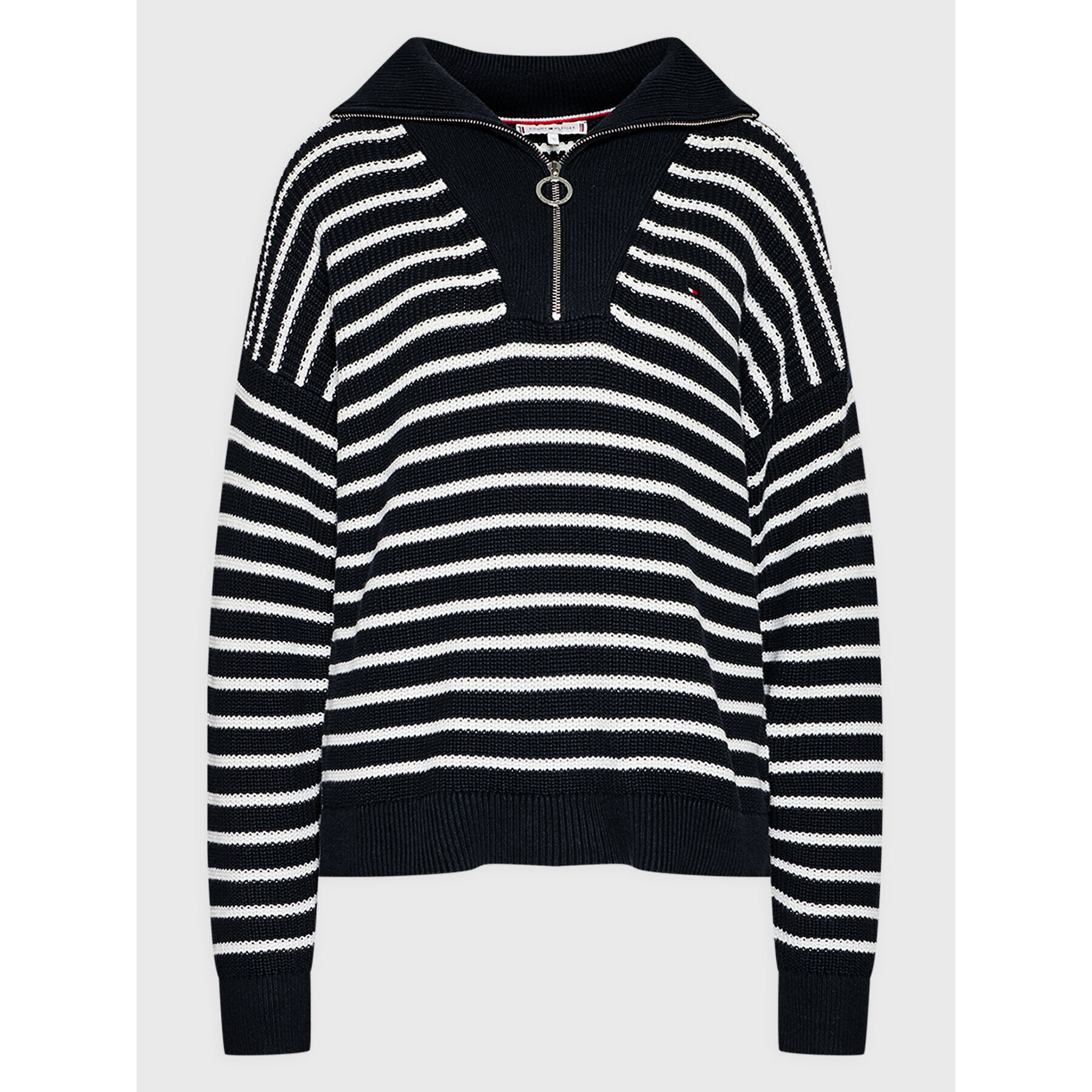 Tommy Hilfiger Пуловер Hayana WW0WW36484 Тъмносин Loose Fit - Pepit.bg