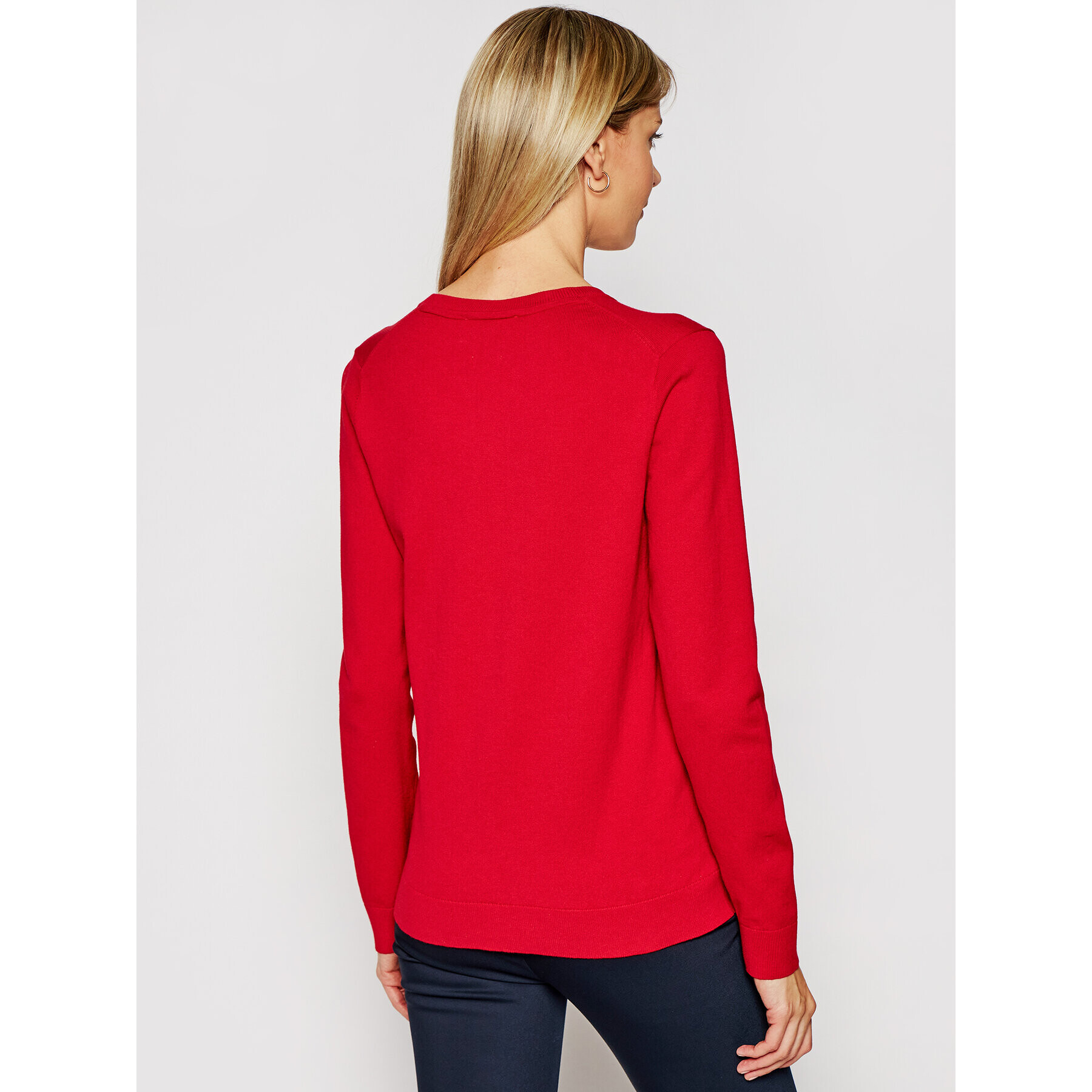 Tommy Hilfiger Пуловер Heritage WW0WW25294 Червен Regular Fit - Pepit.bg