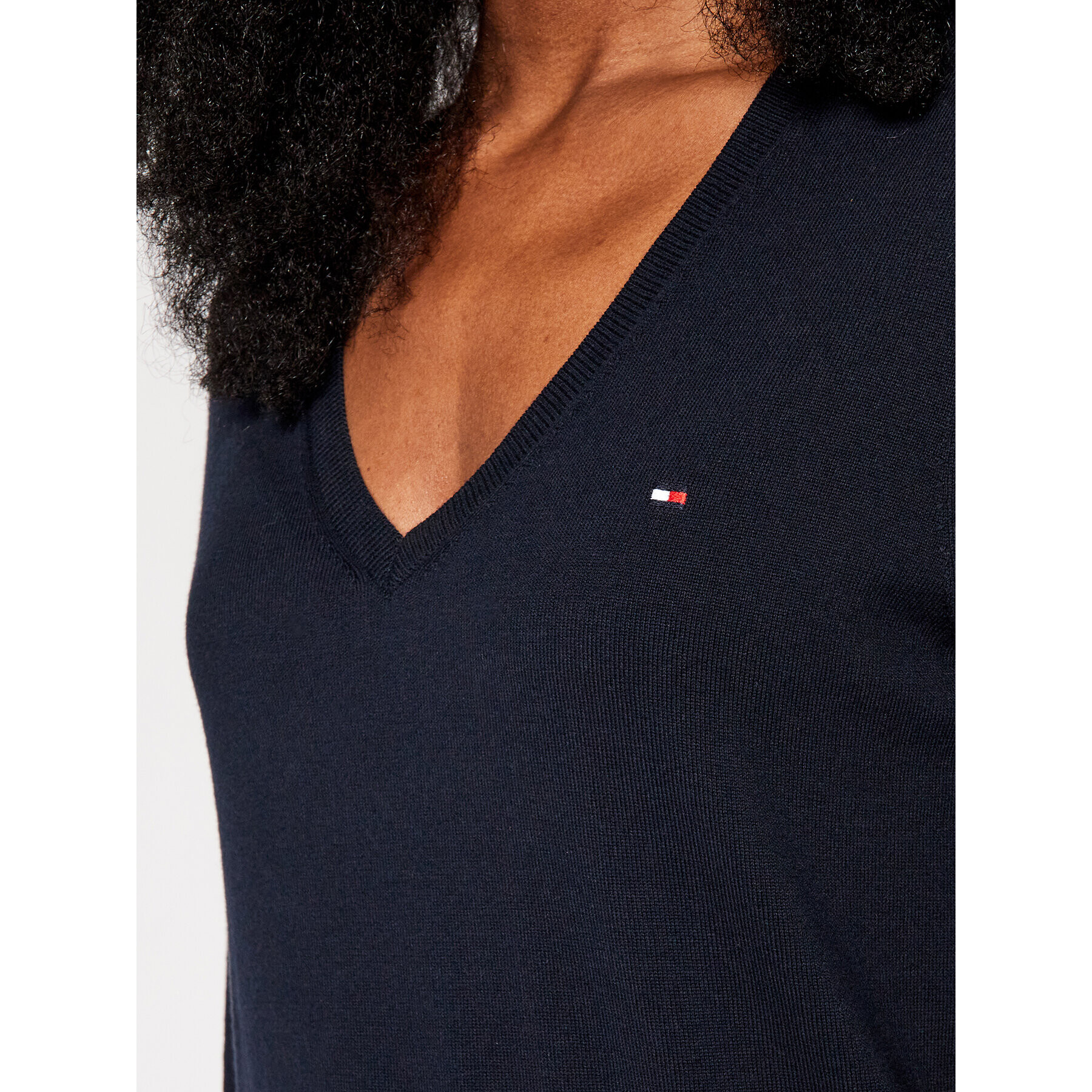 Tommy Hilfiger Пуловер Heritage WW0WW25294 Тъмносин Regular Fit - Pepit.bg