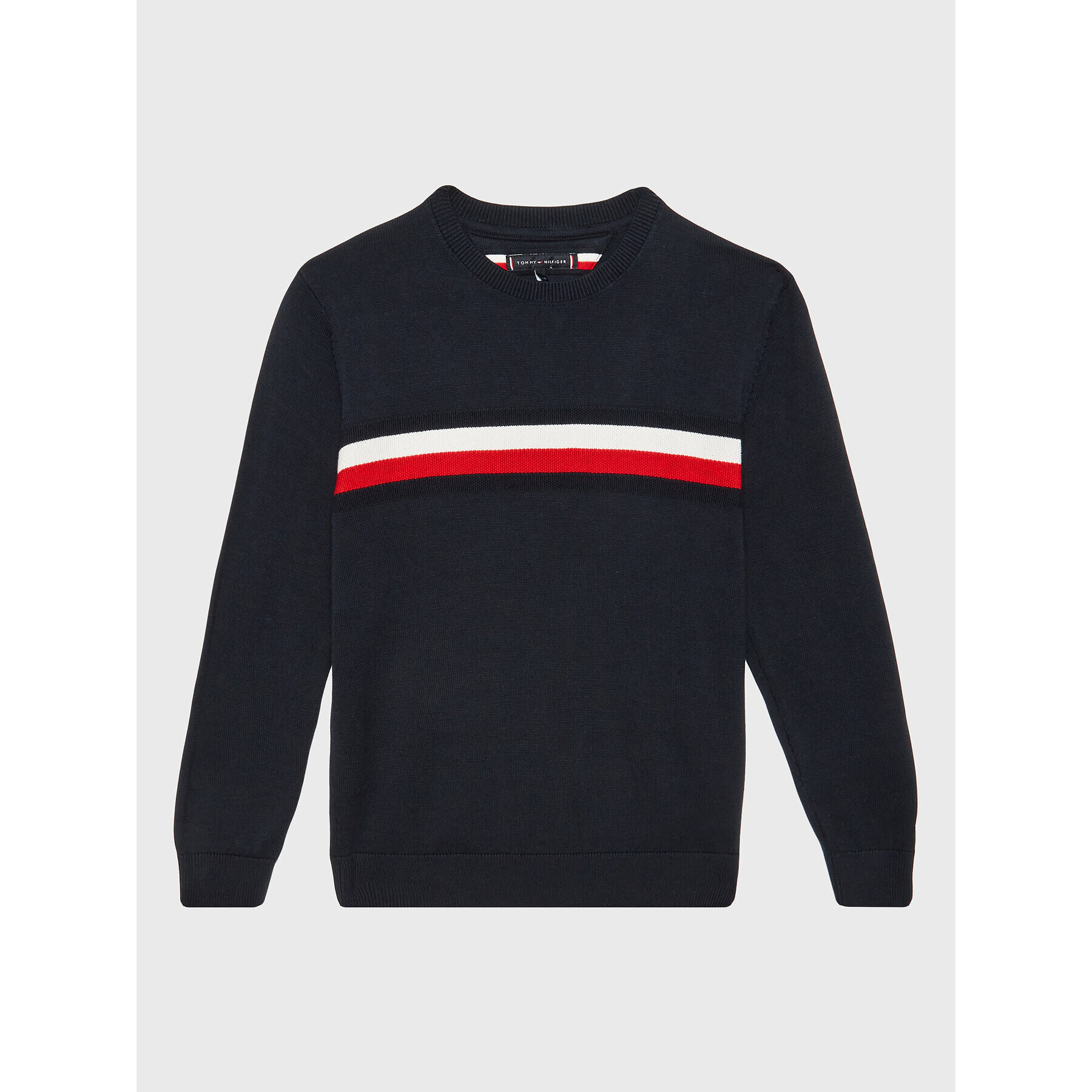 Tommy Hilfiger Пуловер KB0KB07826 D Тъмносин Regular Fit - Pepit.bg