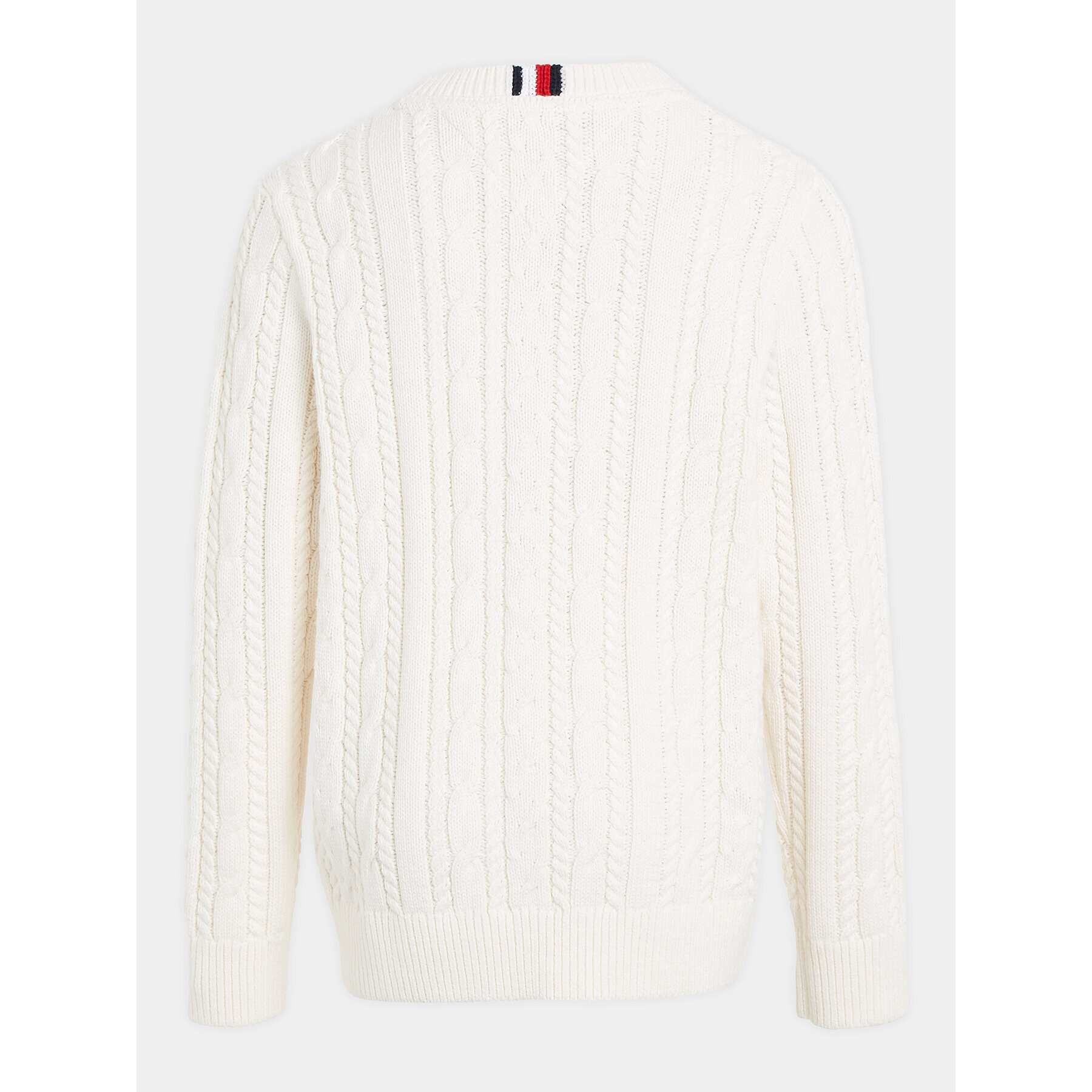 Tommy Hilfiger Пуловер KB0KB08512 Бял Regular Fit - Pepit.bg