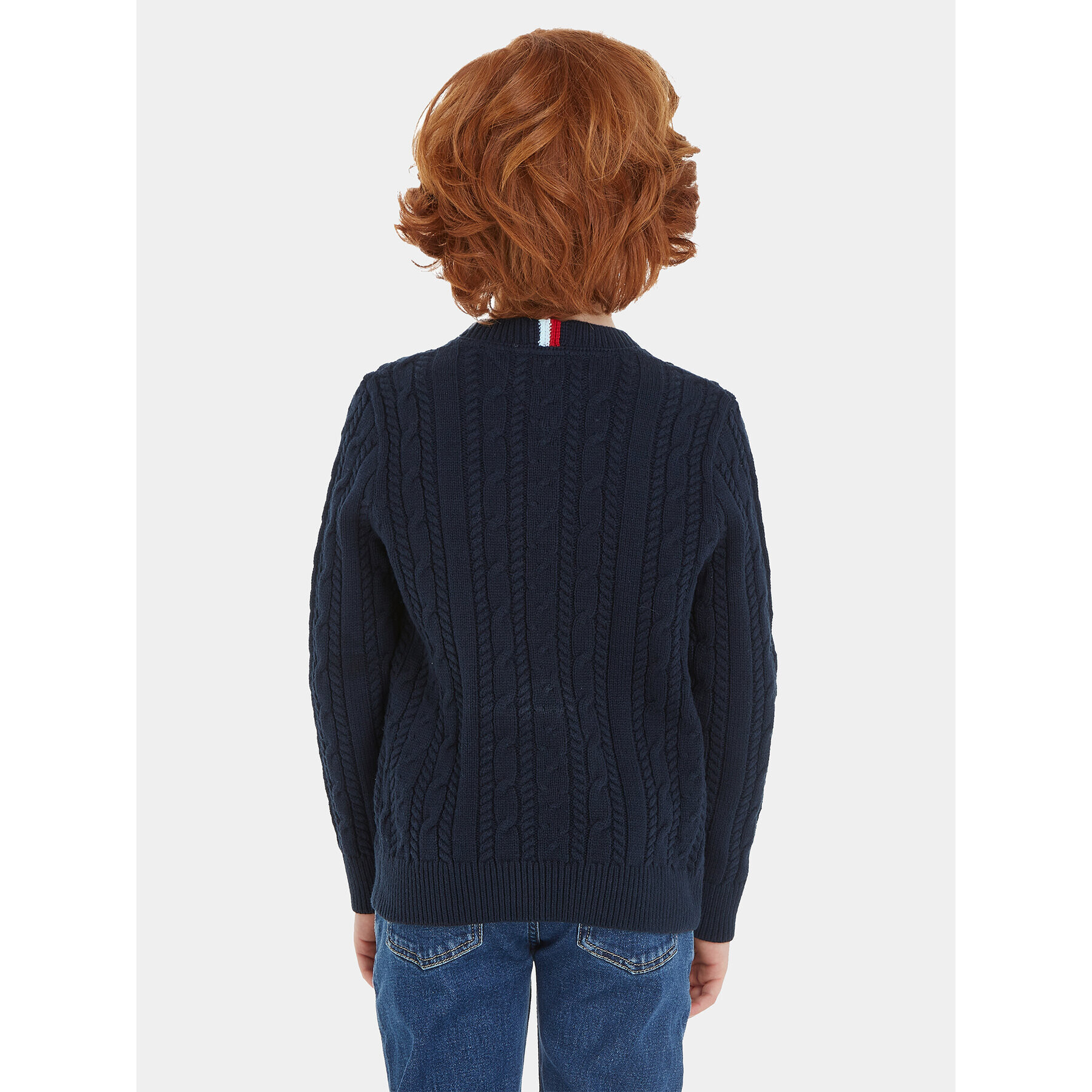 Tommy Hilfiger Пуловер KB0KB08512 Тъмносин Regular Fit - Pepit.bg