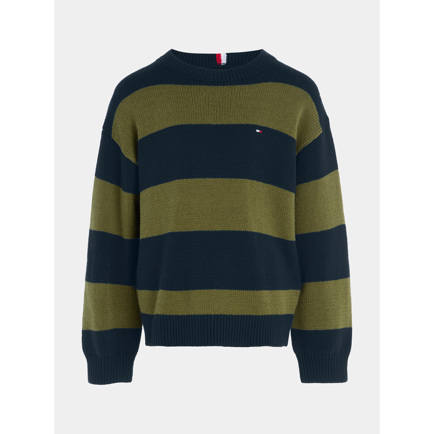Tommy Hilfiger Пуловер KB0KB08515 Зелен Regular Fit - Pepit.bg