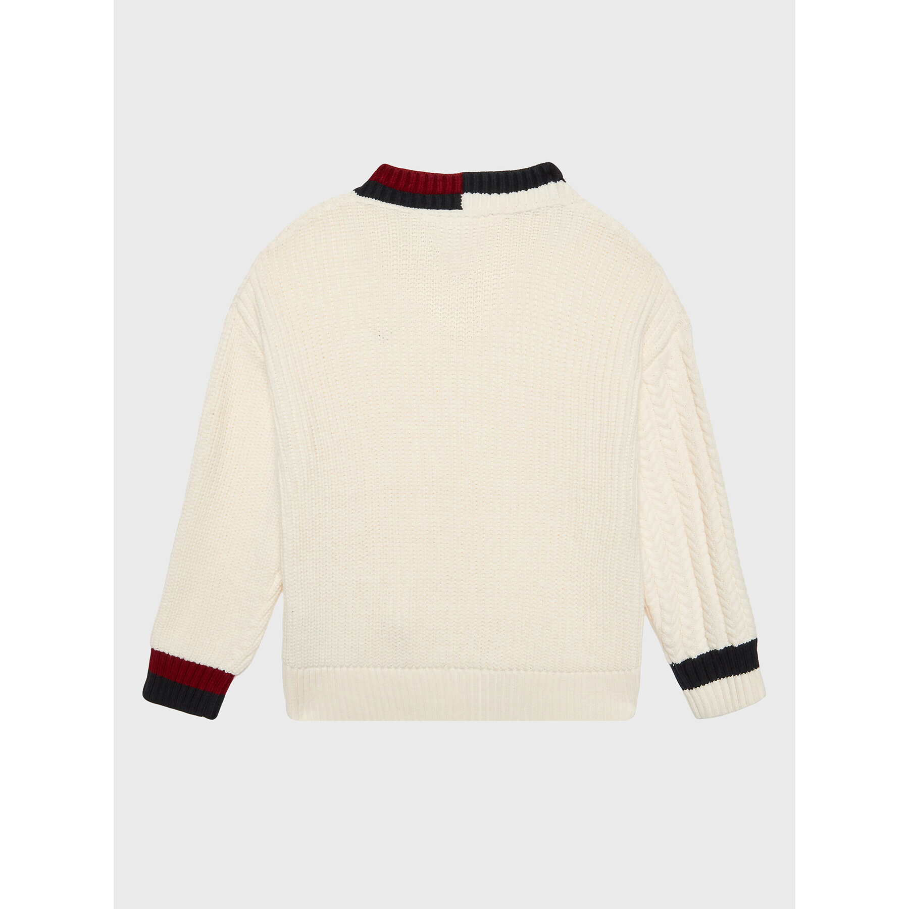Tommy Hilfiger Пуловер KG0KG06903 Екрю Oversize - Pepit.bg