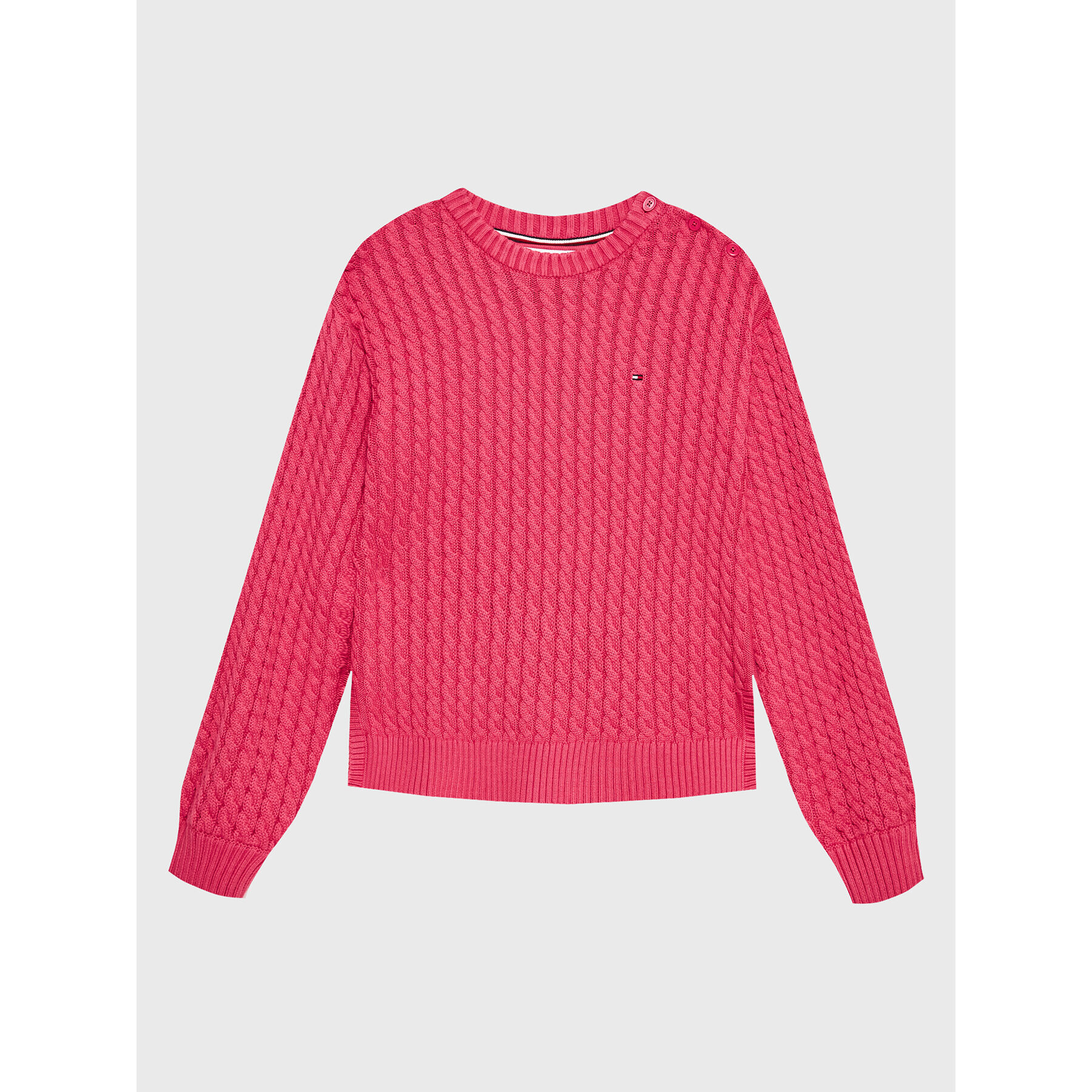 Tommy Hilfiger Пуловер KG0KG07106 D Розов Regular Fit - Pepit.bg