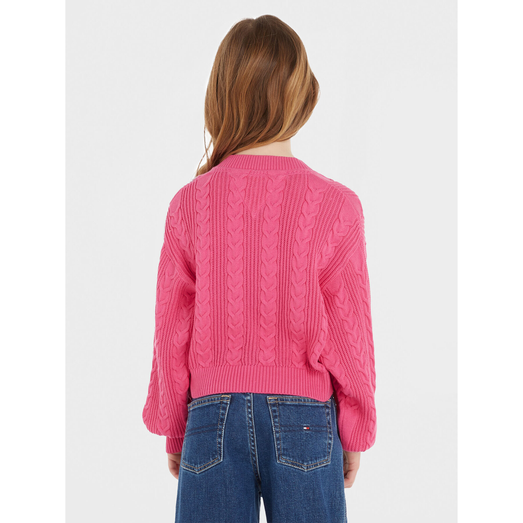 Tommy Hilfiger Пуловер KG0KG07629 Розов Regular Fit - Pepit.bg