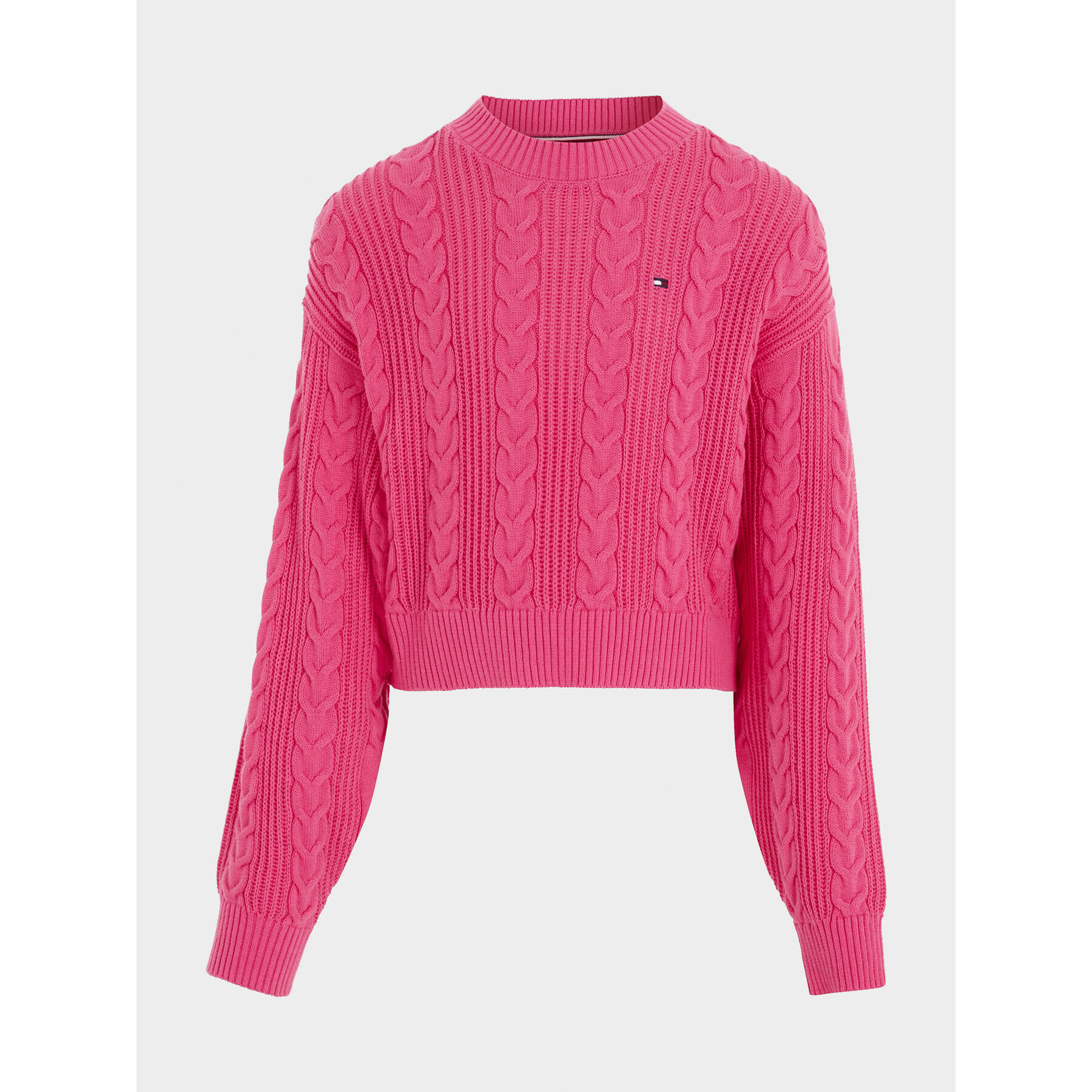 Tommy Hilfiger Пуловер KG0KG07629 Розов Regular Fit - Pepit.bg