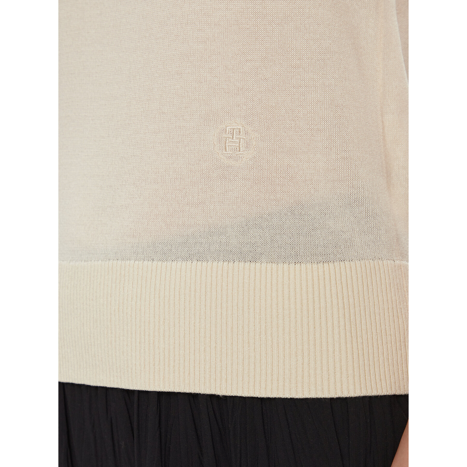 Tommy Hilfiger Пуловер Md Lyocell Silk Blend Vest WW0WW40980 Жълт Regular Fit - Pepit.bg
