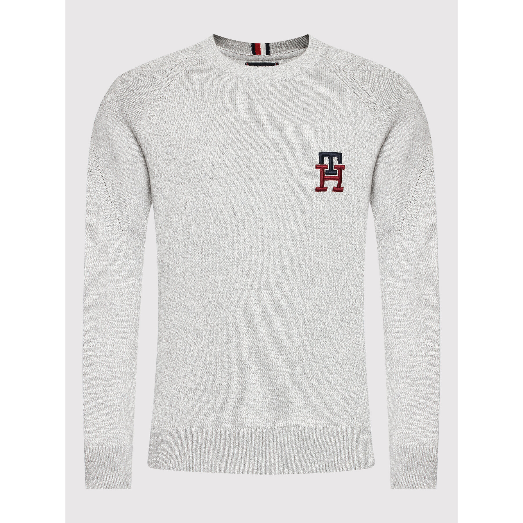 Tommy Hilfiger Пуловер Monogram American MW0MW27938 Сив Relaxed Fit - Pepit.bg