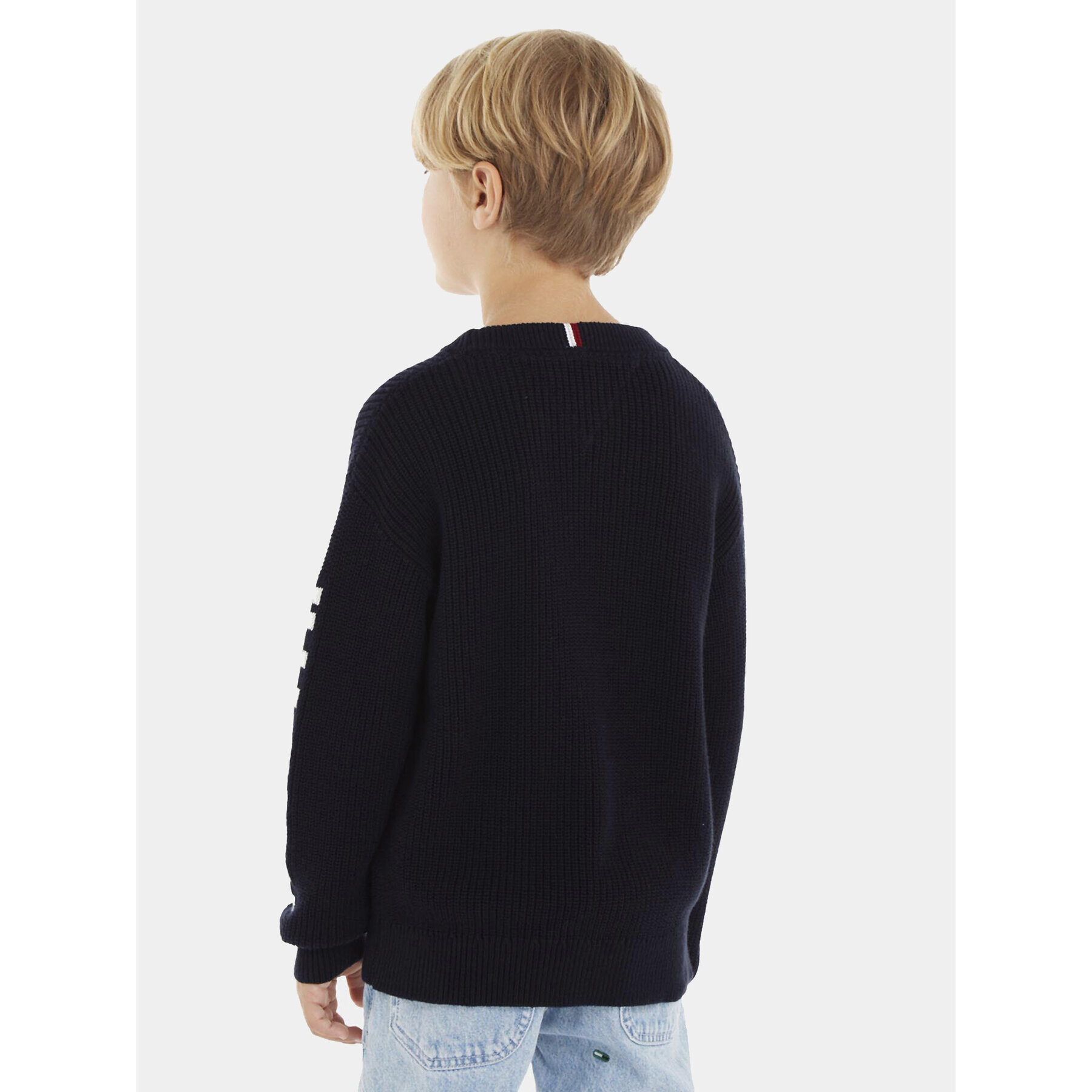 Tommy Hilfiger Пуловер Monotype KB0KB08364 D Тъмносин Regular Fit - Pepit.bg