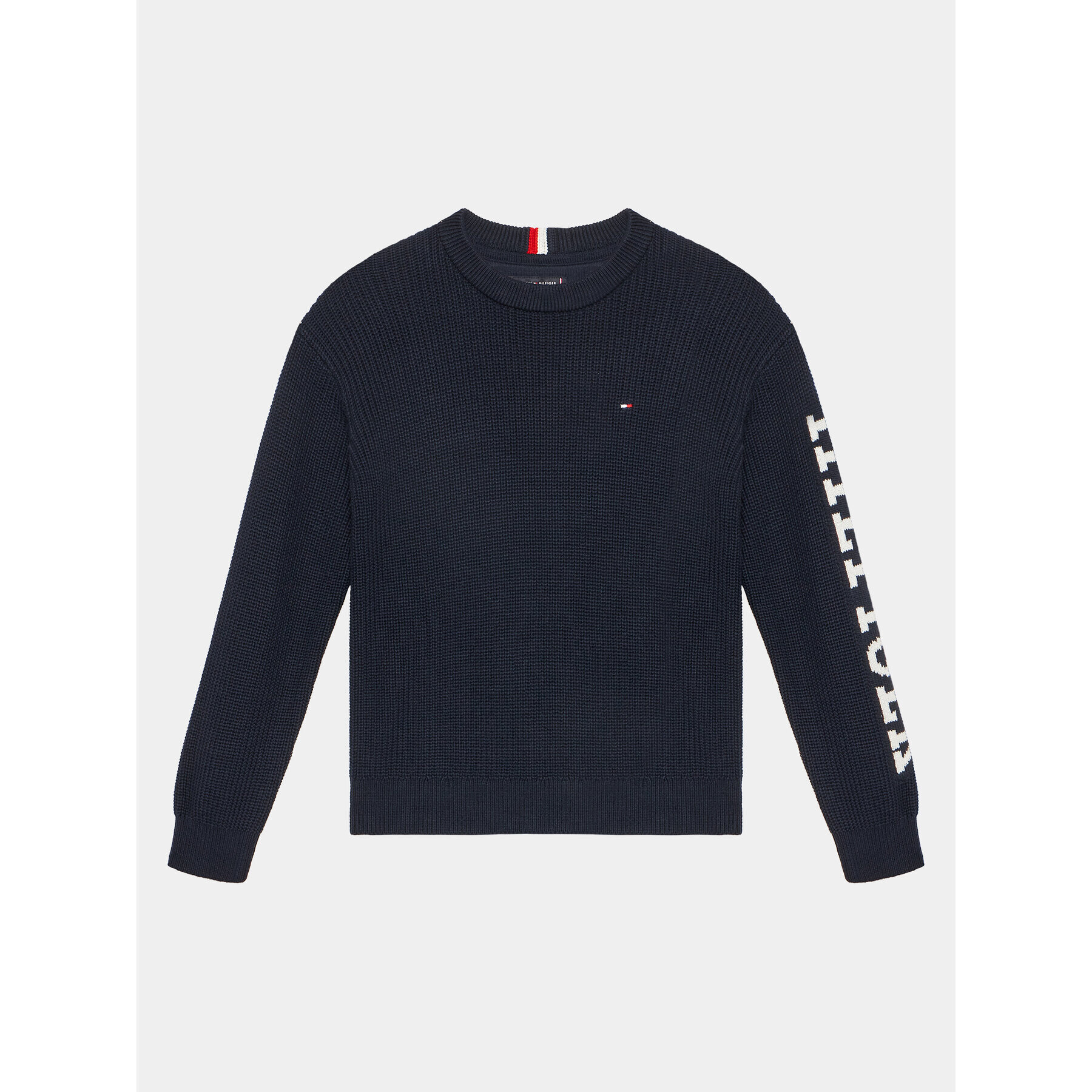 Tommy Hilfiger Пуловер Monotype KB0KB08364 D Тъмносин Regular Fit - Pepit.bg