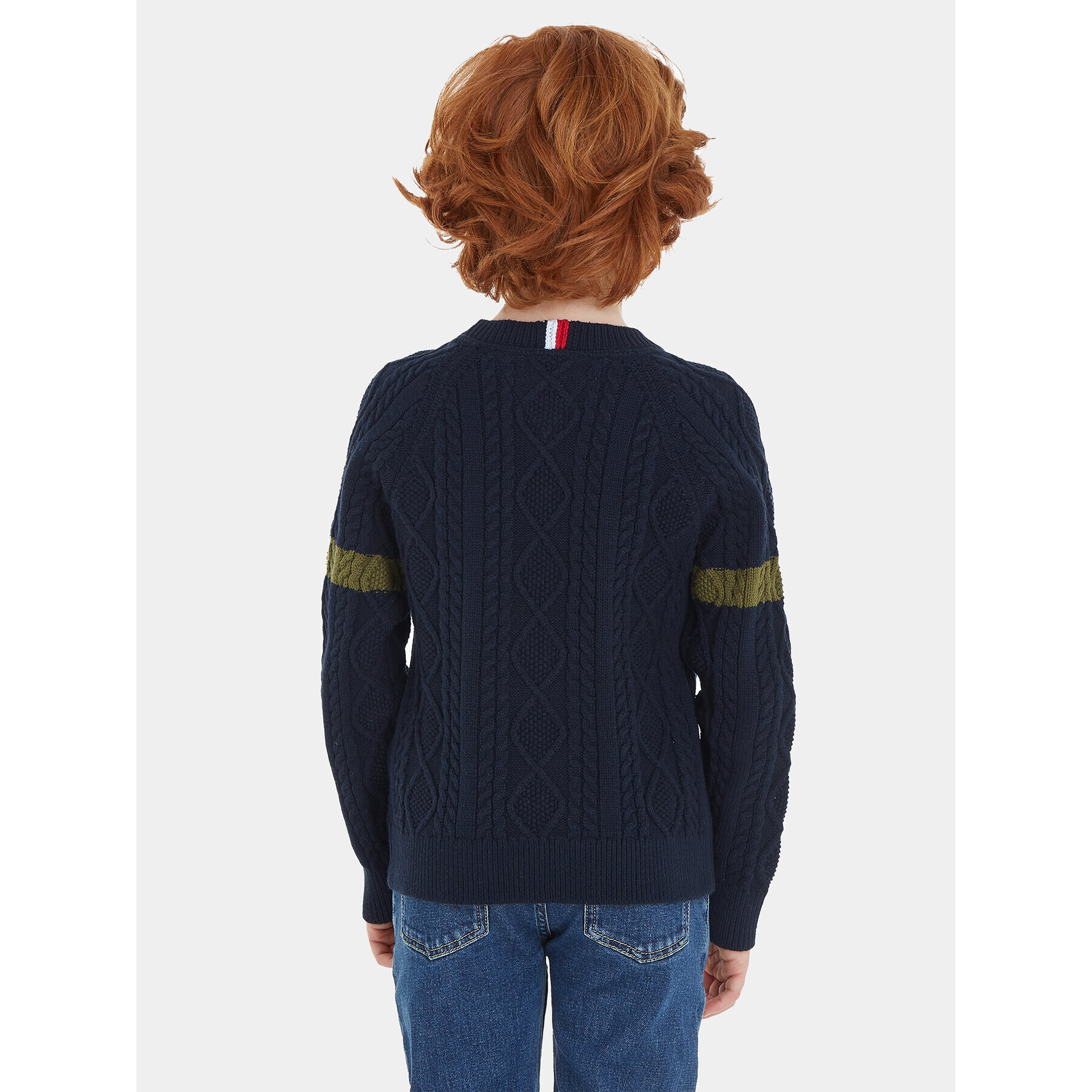 Tommy Hilfiger Пуловер Monotype KB0KB08513 Тъмносин Regular Fit - Pepit.bg