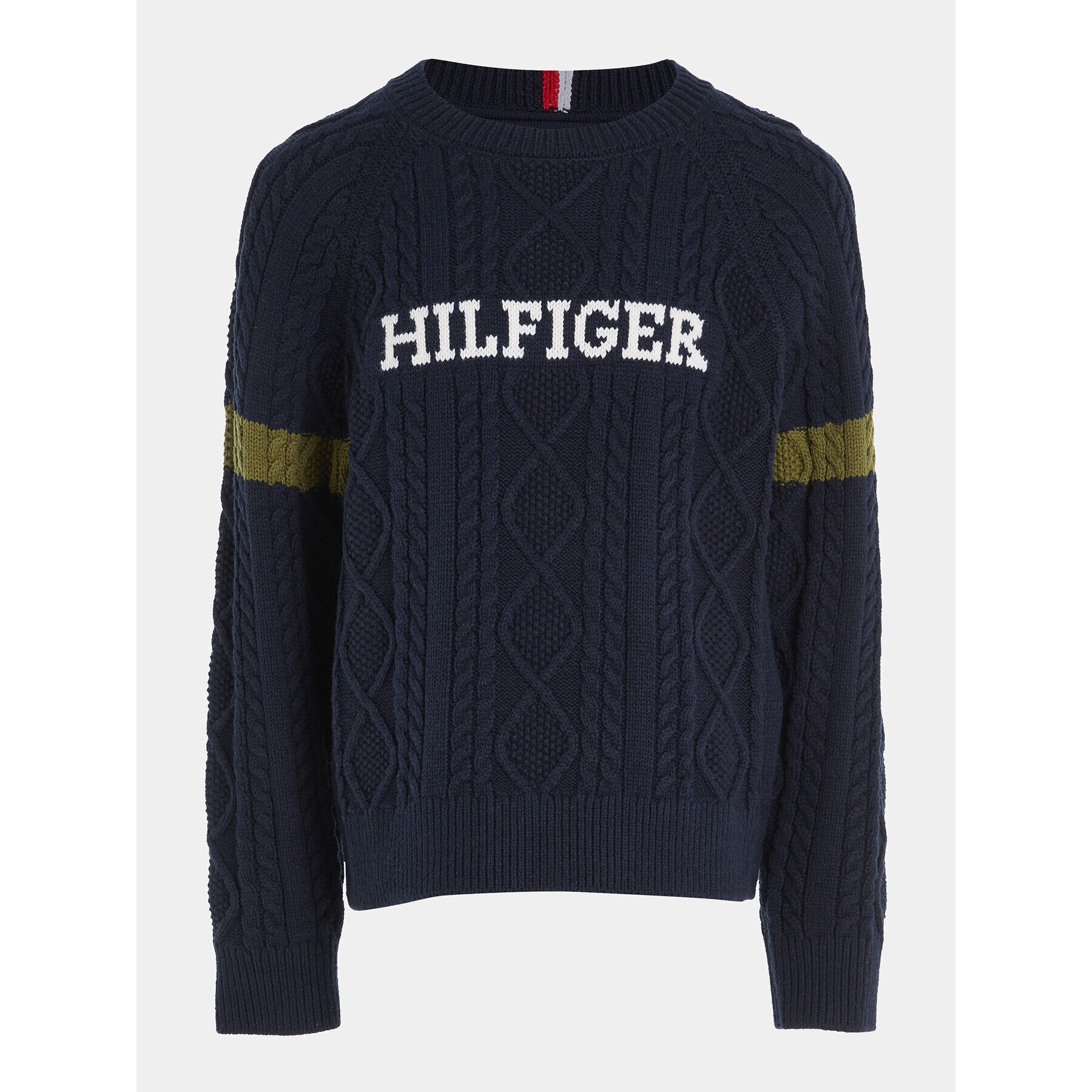 Tommy Hilfiger Пуловер Monotype KB0KB08513 Тъмносин Regular Fit - Pepit.bg