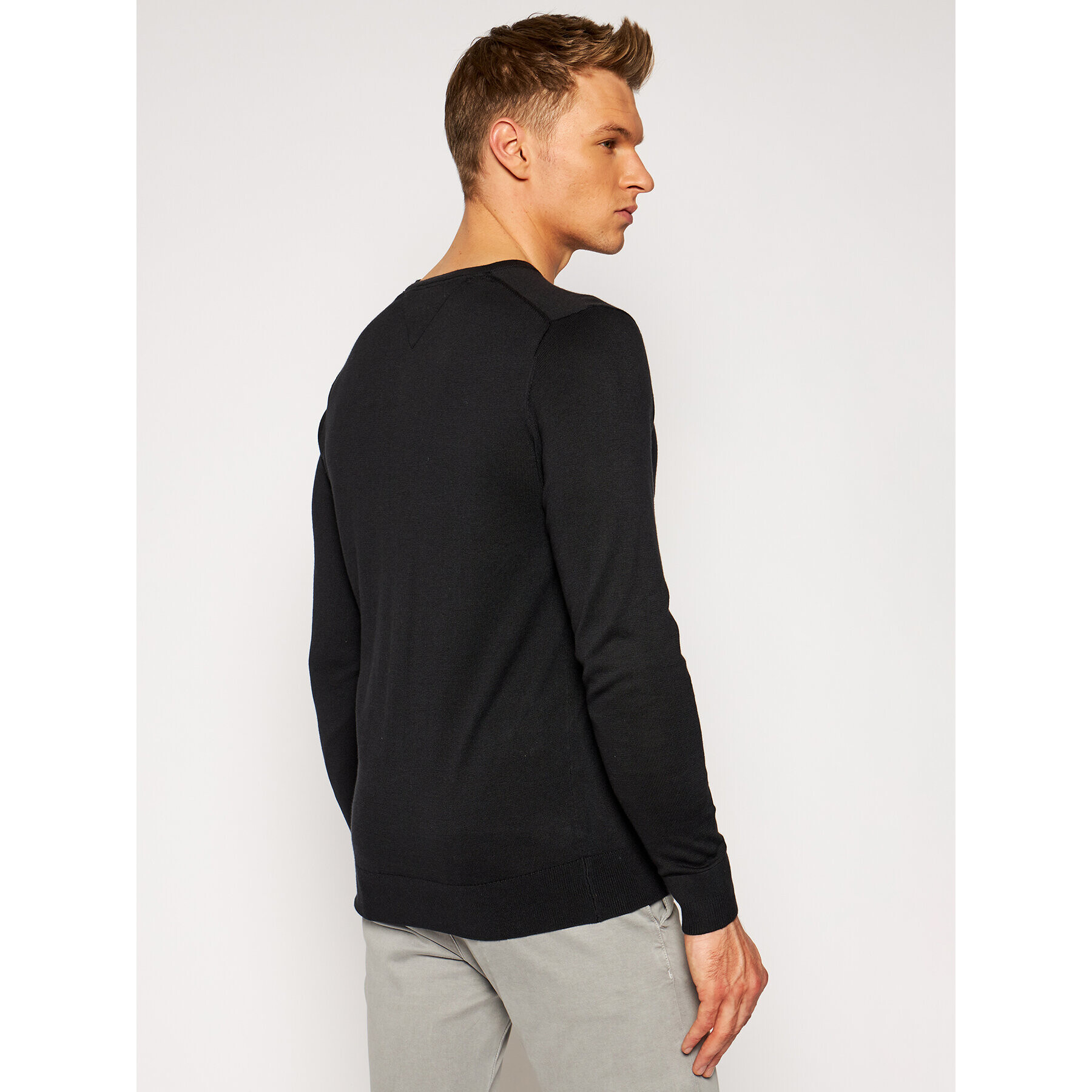 Tommy Hilfiger Пуловер MW0MW04979 Черен Regular Fit - Pepit.bg