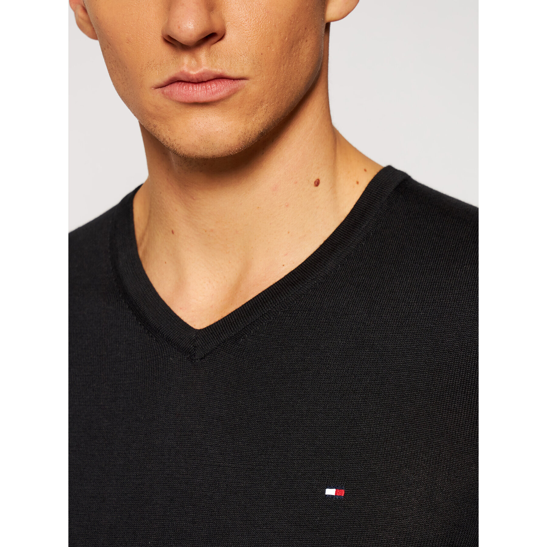 Tommy Hilfiger Пуловер MW0MW04979 Черен Regular Fit - Pepit.bg