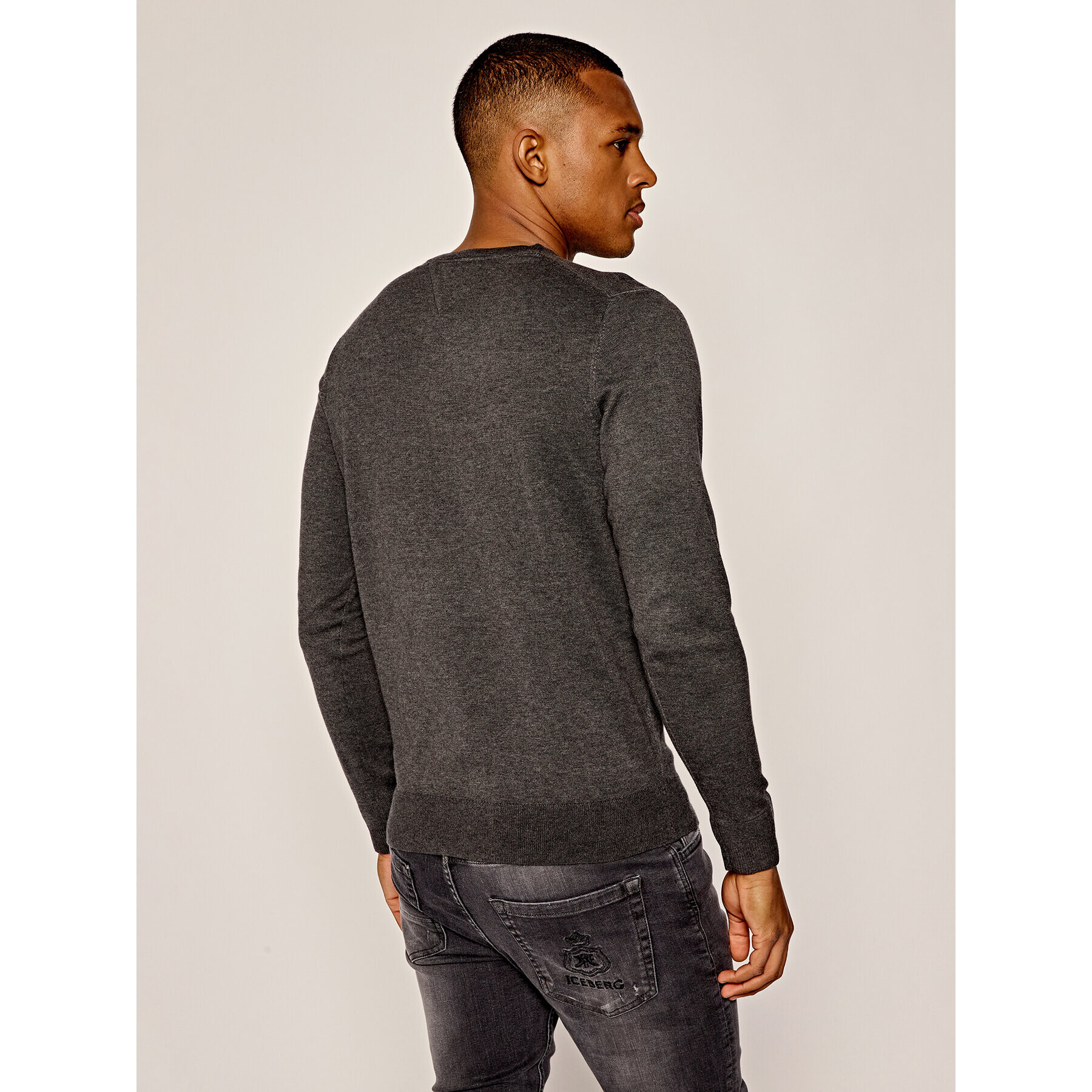 Tommy Hilfiger Пуловер MW0MW04979 Сив Regular Fit - Pepit.bg