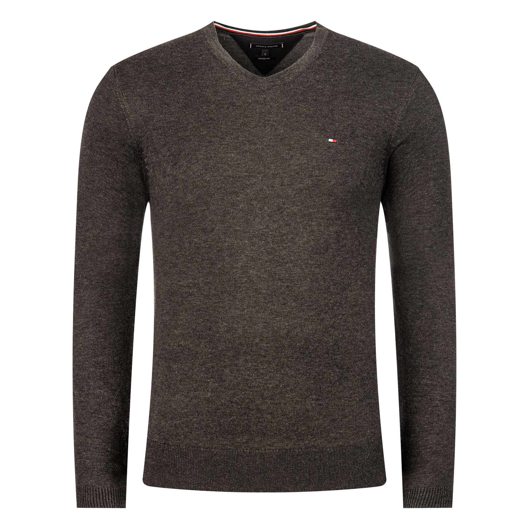 Tommy Hilfiger Пуловер MW0MW04979 Сив Regular Fit - Pepit.bg