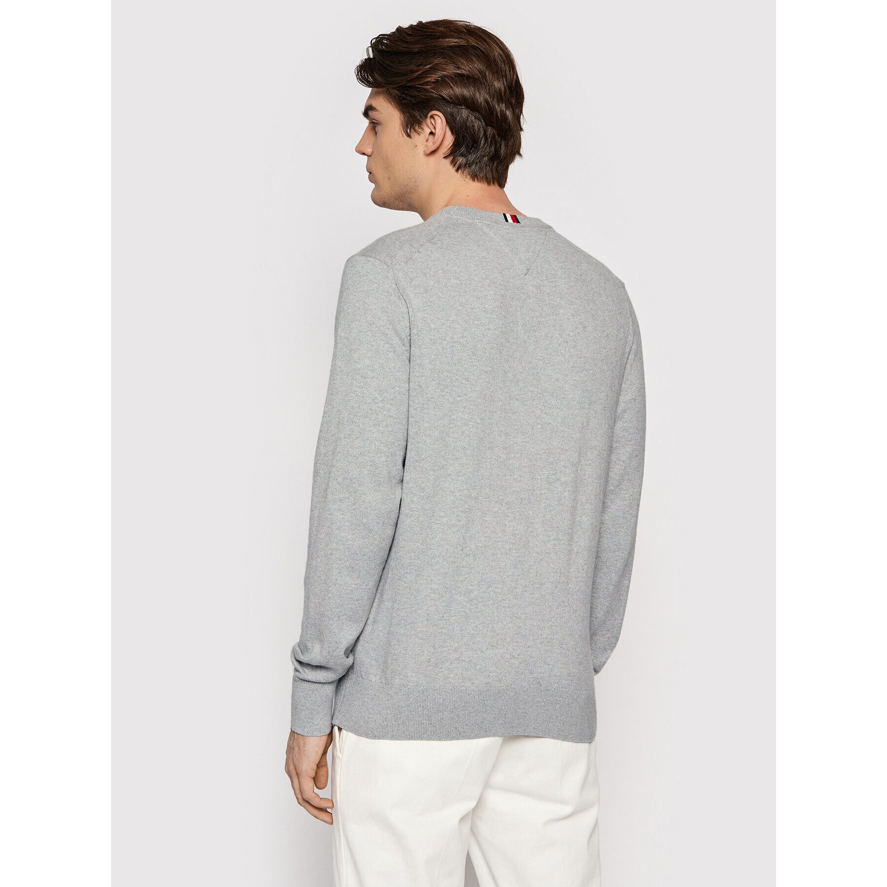 Tommy Hilfiger Пуловер MW0MW11674 Сив Regular Fit - Pepit.bg