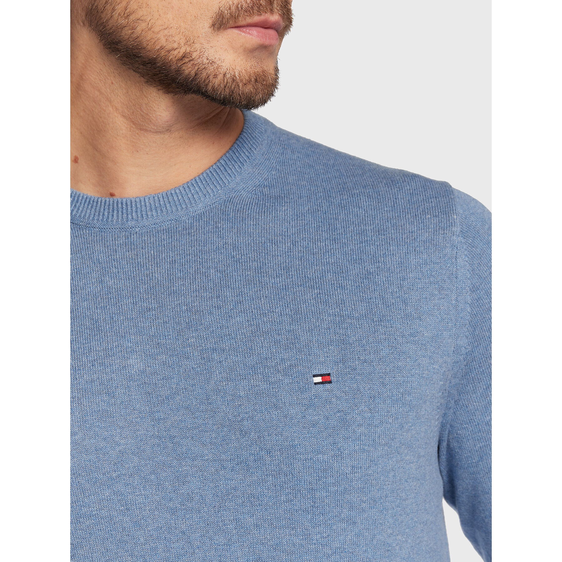 Tommy Hilfiger Пуловер MW0MW28046 Син Regular Fit - Pepit.bg