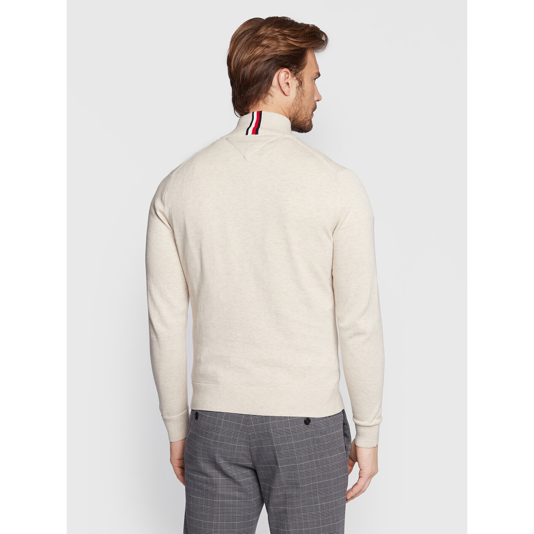 Tommy Hilfiger Пуловер MW0MW28049 Бежов Regular Fit - Pepit.bg