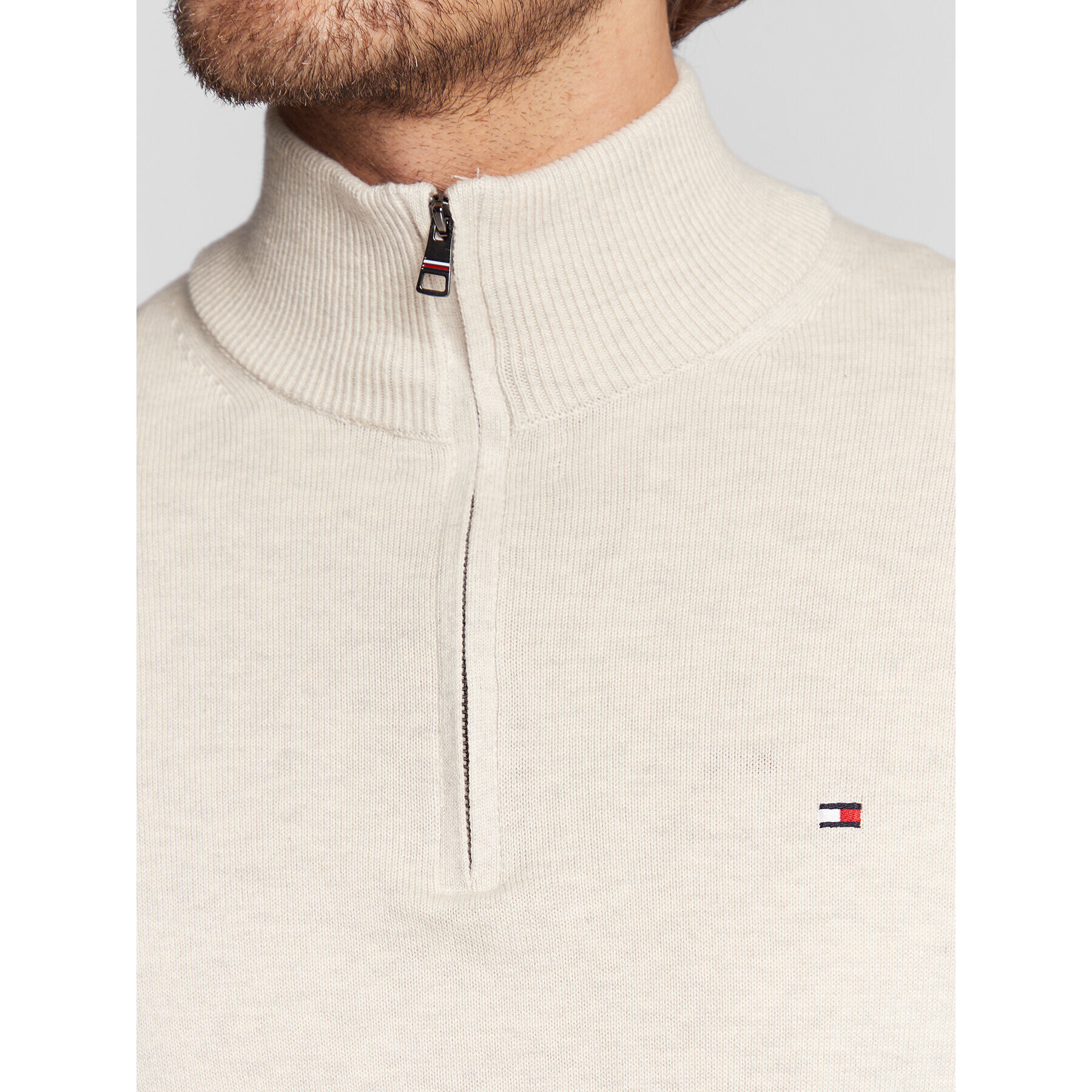 Tommy Hilfiger Пуловер MW0MW28049 Бежов Regular Fit - Pepit.bg