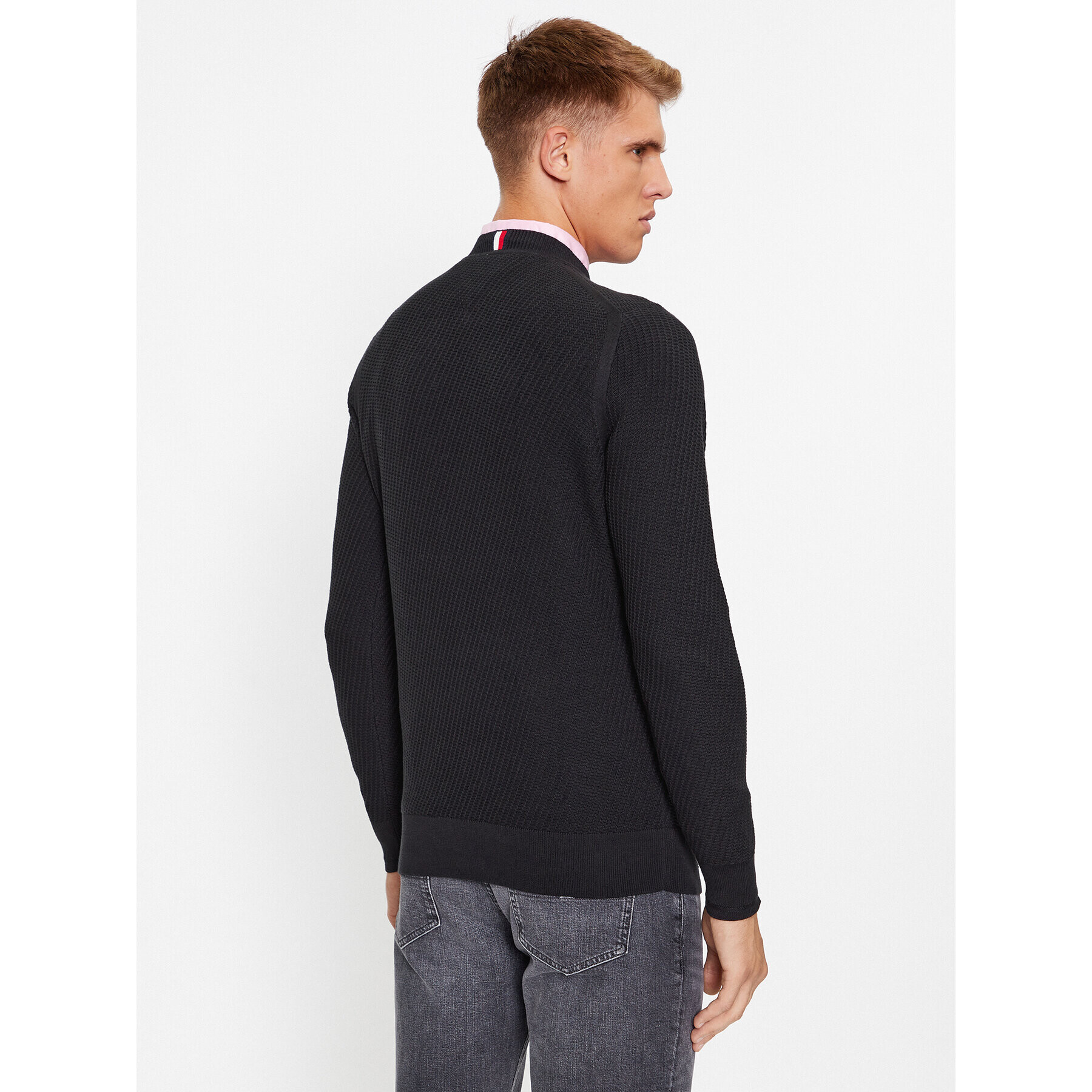 Tommy Hilfiger Пуловер MW0MW33131 Черен Regular Fit - Pepit.bg
