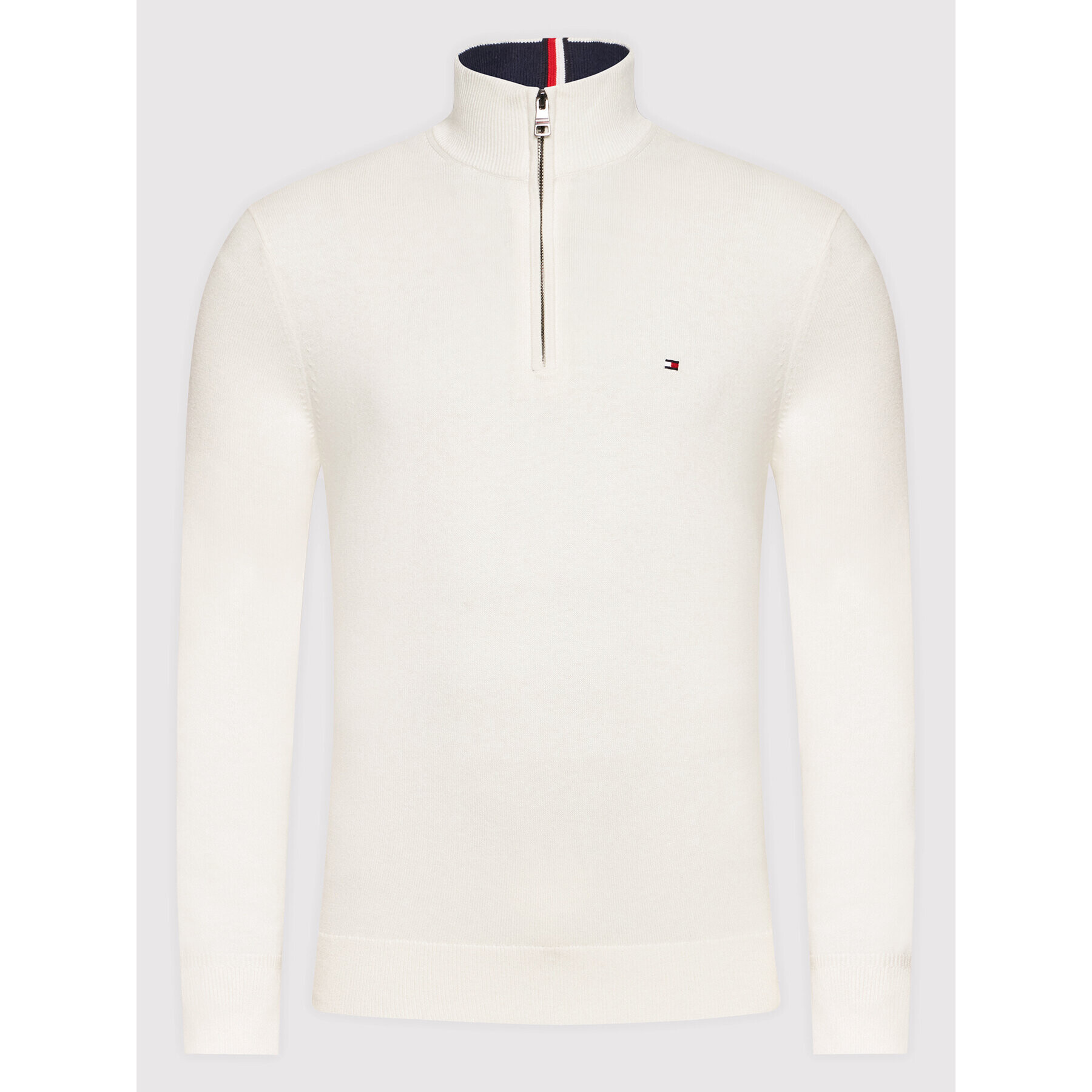 Tommy Hilfiger Пуловер Pima MW0MW12983 Бежов Regular Fit - Pepit.bg