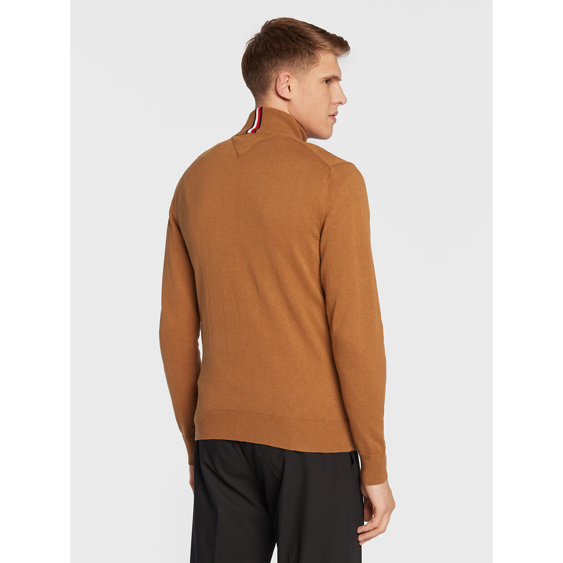 Tommy Hilfiger Пуловер Pima MW0MW28049 Бежов Regular Fit - Pepit.bg
