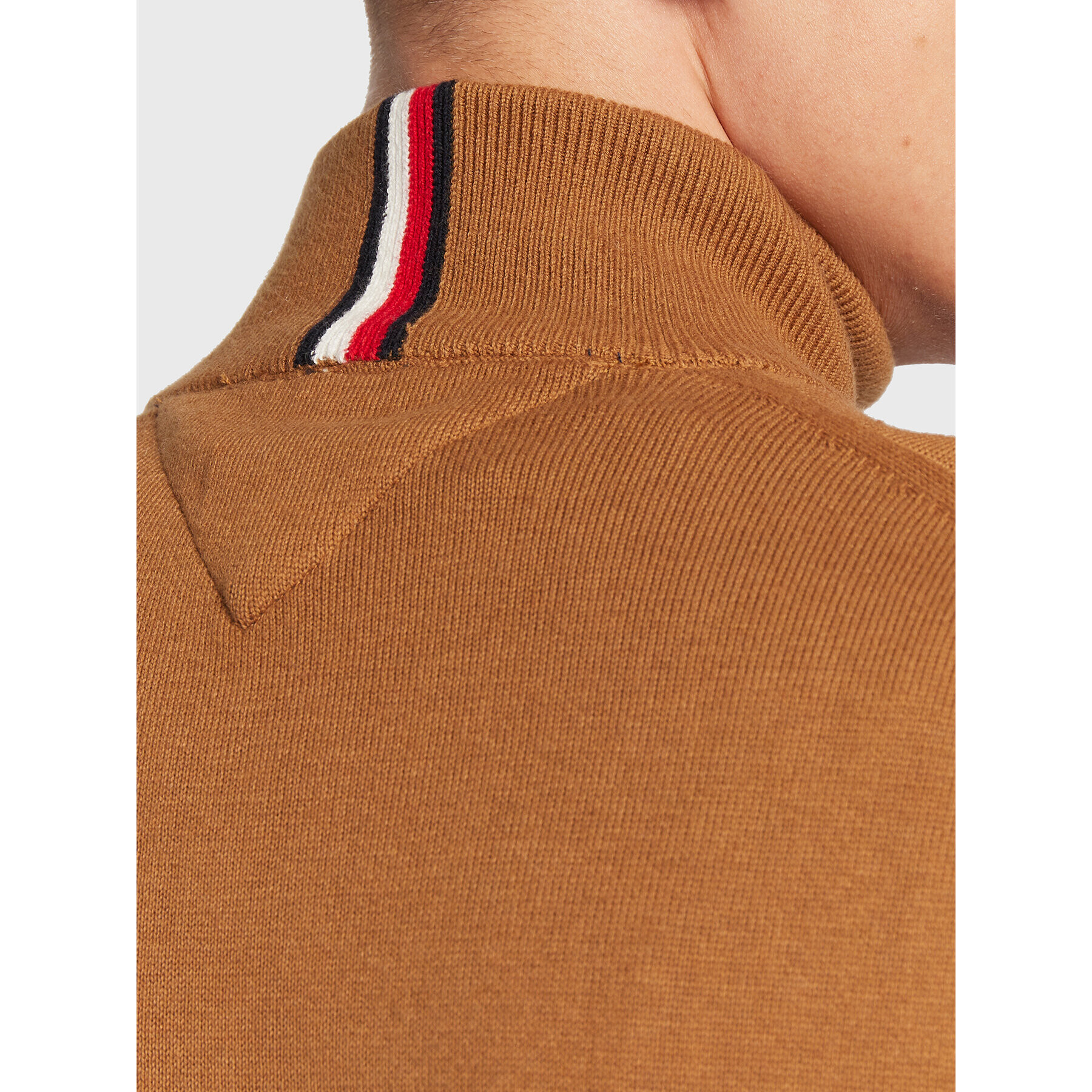 Tommy Hilfiger Пуловер Pima MW0MW28049 Бежов Regular Fit - Pepit.bg