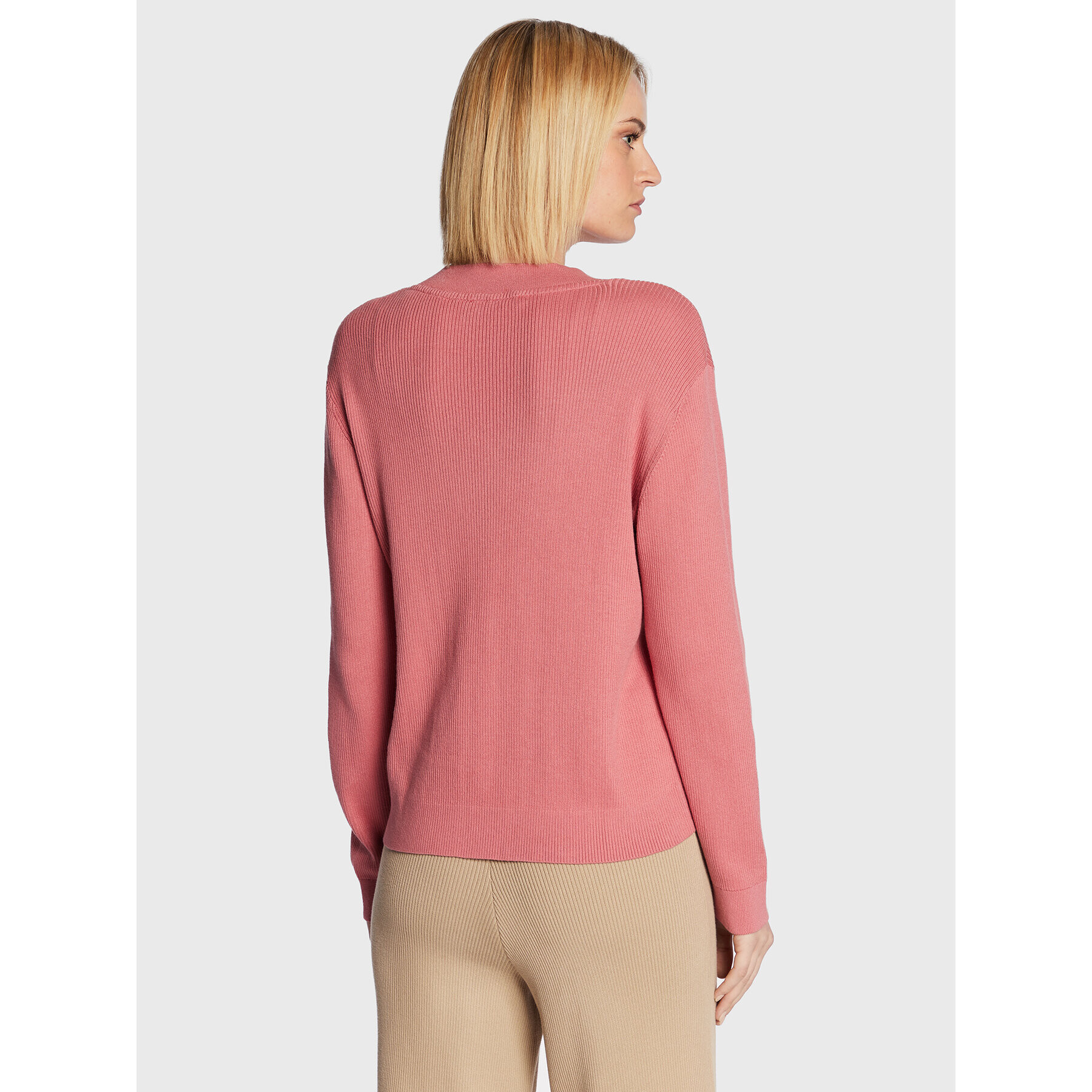 Tommy Hilfiger Пуловер Soft Rib WW0WW34894 Розов Regular Fit - Pepit.bg