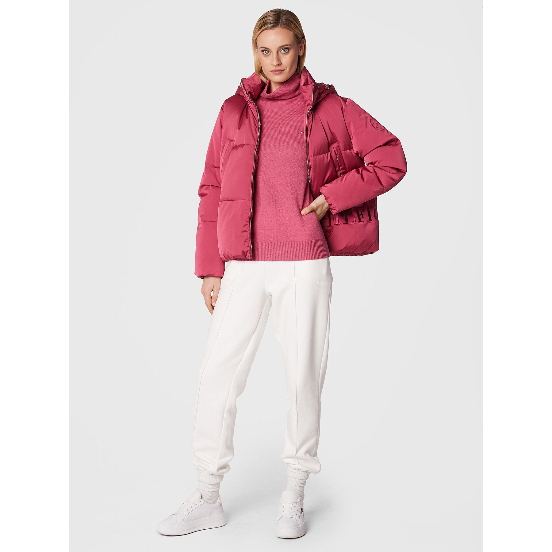 Tommy Hilfiger Пуловер Softwool WW0WW35770 Розов Relaxed Fit - Pepit.bg