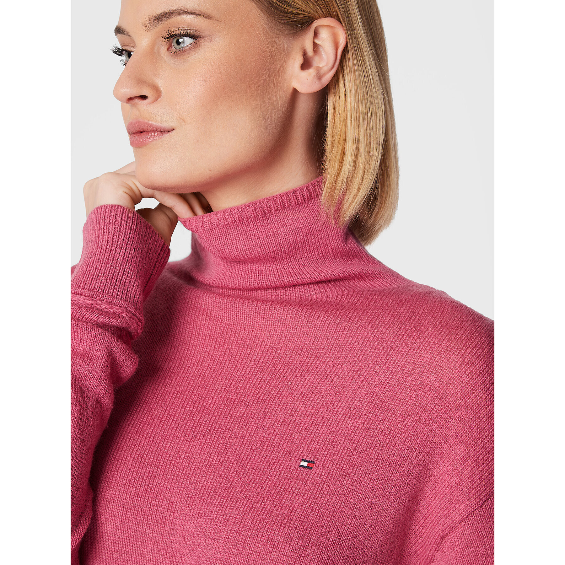 Tommy Hilfiger Пуловер Softwool WW0WW35770 Розов Relaxed Fit - Pepit.bg